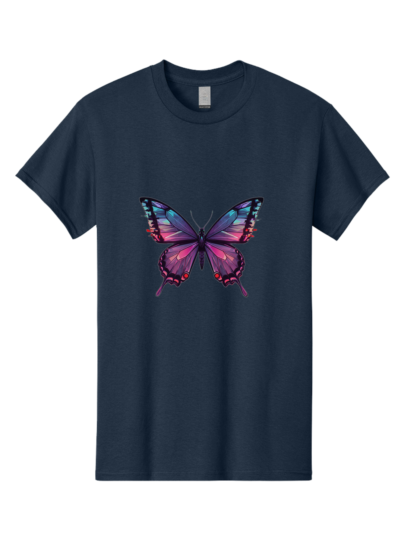 Butterfly-10 Men'S Graphic Tee, 100% Cotton, Comfortable Casual Summer Wear, Machine Washable, Vintage Camera, Old Camera, Antique Camera, Black Camera, Classic Photography, Photography Equipment, Nostalgic Device, Film Camera, Camera Art Bah642
