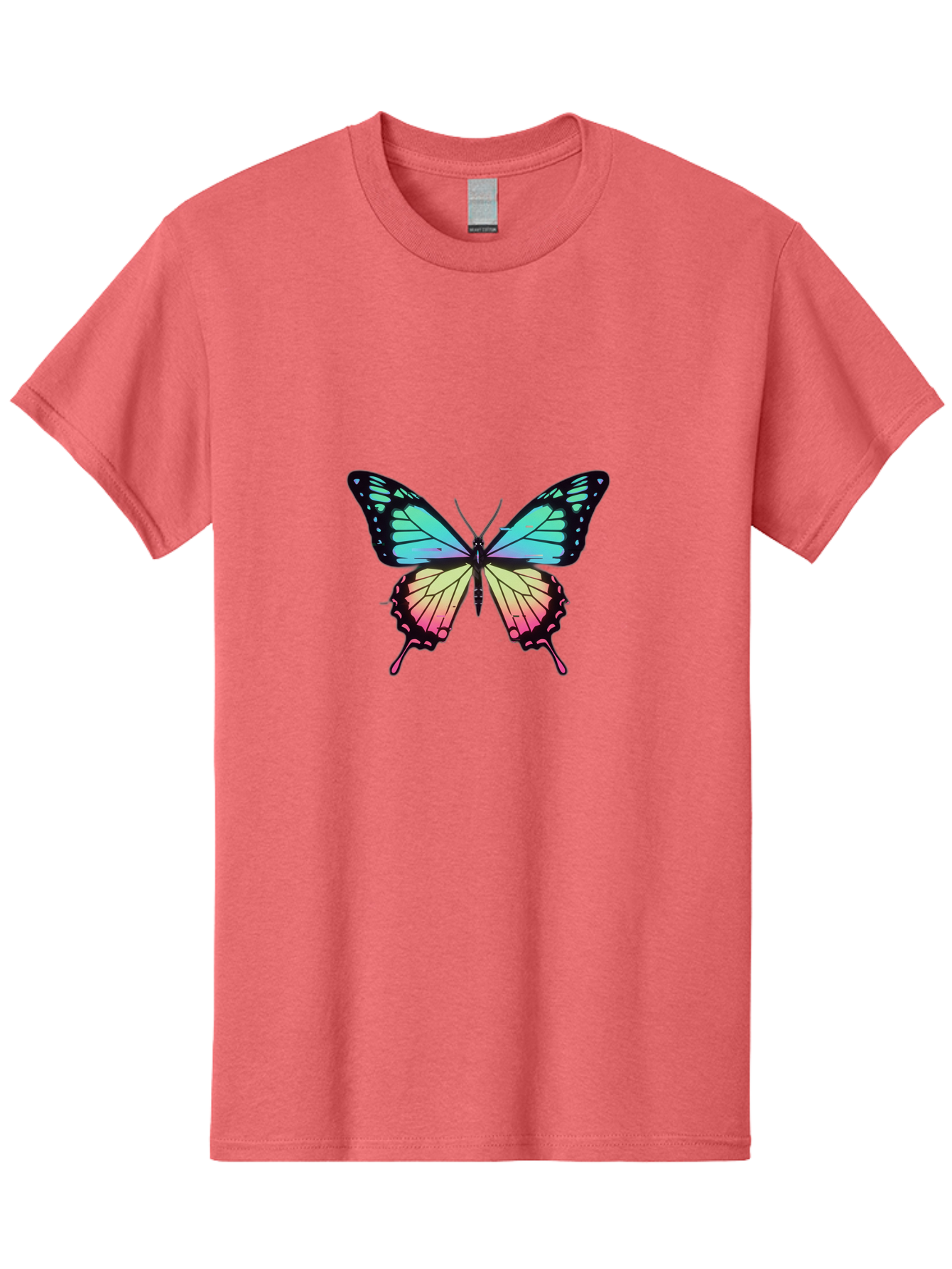 Butterfly-11 Men'S Graphic Tee, 100% Cotton, Comfortable Casual Summer Wear, Machine Washable, Vintage Camera, Old Camera, Antique Camera, Black Camera, Classic Photography, Photography Equipment, Nostalgic Device, Film Camera, Camera Art Bah643