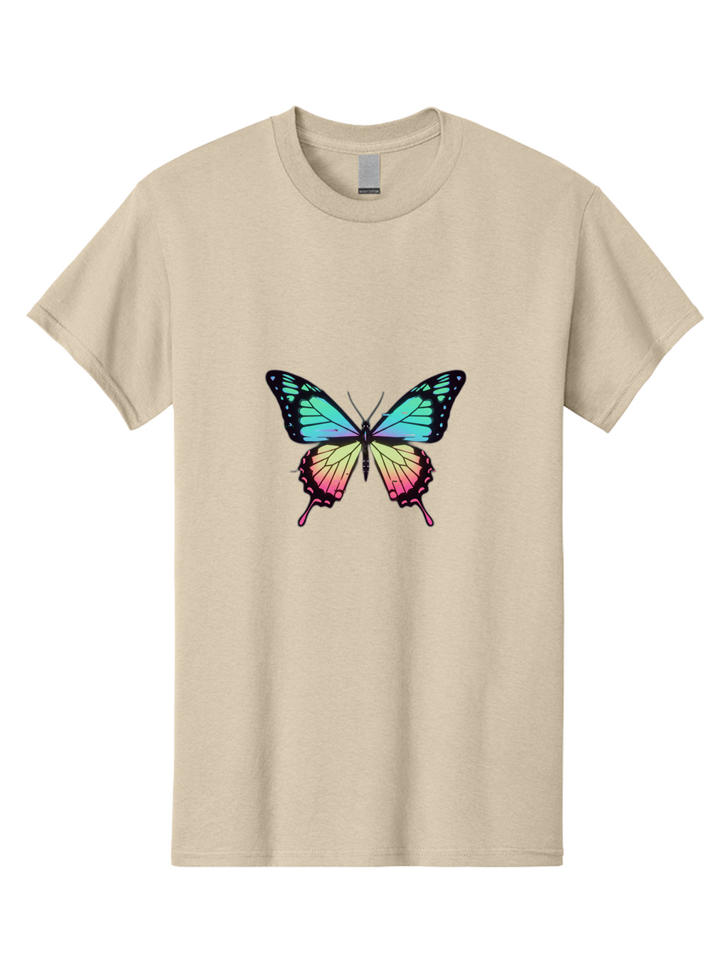 Butterfly-11 Men'S Graphic Tee, 100% Cotton, Comfortable Casual Summer Wear, Machine Washable, Vintage Camera, Old Camera, Antique Camera, Black Camera, Classic Photography, Photography Equipment, Nostalgic Device, Film Camera, Camera Art Bah643