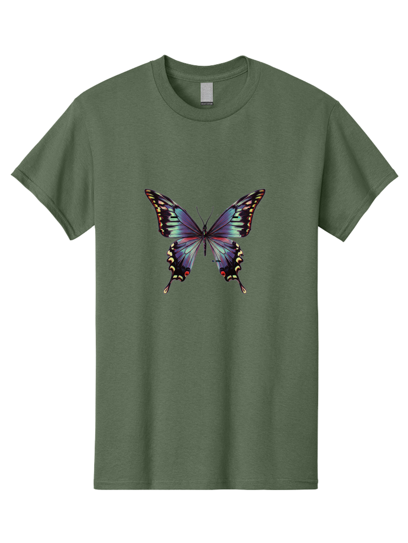 Butterfly-14 Men'S Graphic Tee, 100% Cotton, Comfortable Casual Summer Wear, Machine Washable, Vintage Camera, Old Camera, Antique Camera, Black Camera, Classic Photography, Photography Equipment, Nostalgic Device, Film Camera, Camera Art Bah646