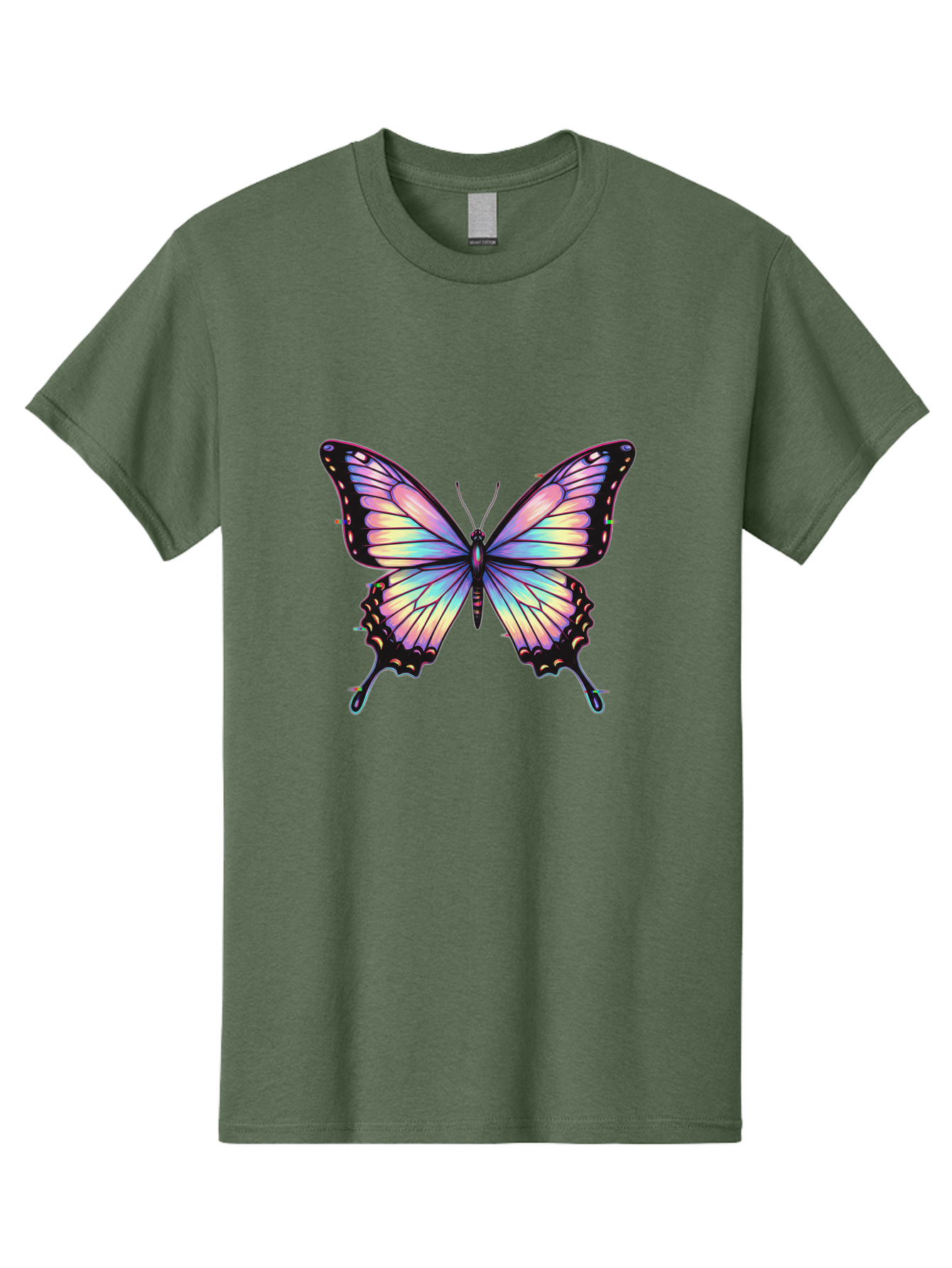 Butterfly-16 Men'S Graphic Tee, 100% Cotton, Comfortable Casual Summer Wear, Machine Washable, Vintage Camera, Old Camera, Antique Camera, Black Camera, Classic Photography, Photography Equipment, Nostalgic Device, Film Camera, Camera Art Bah648
