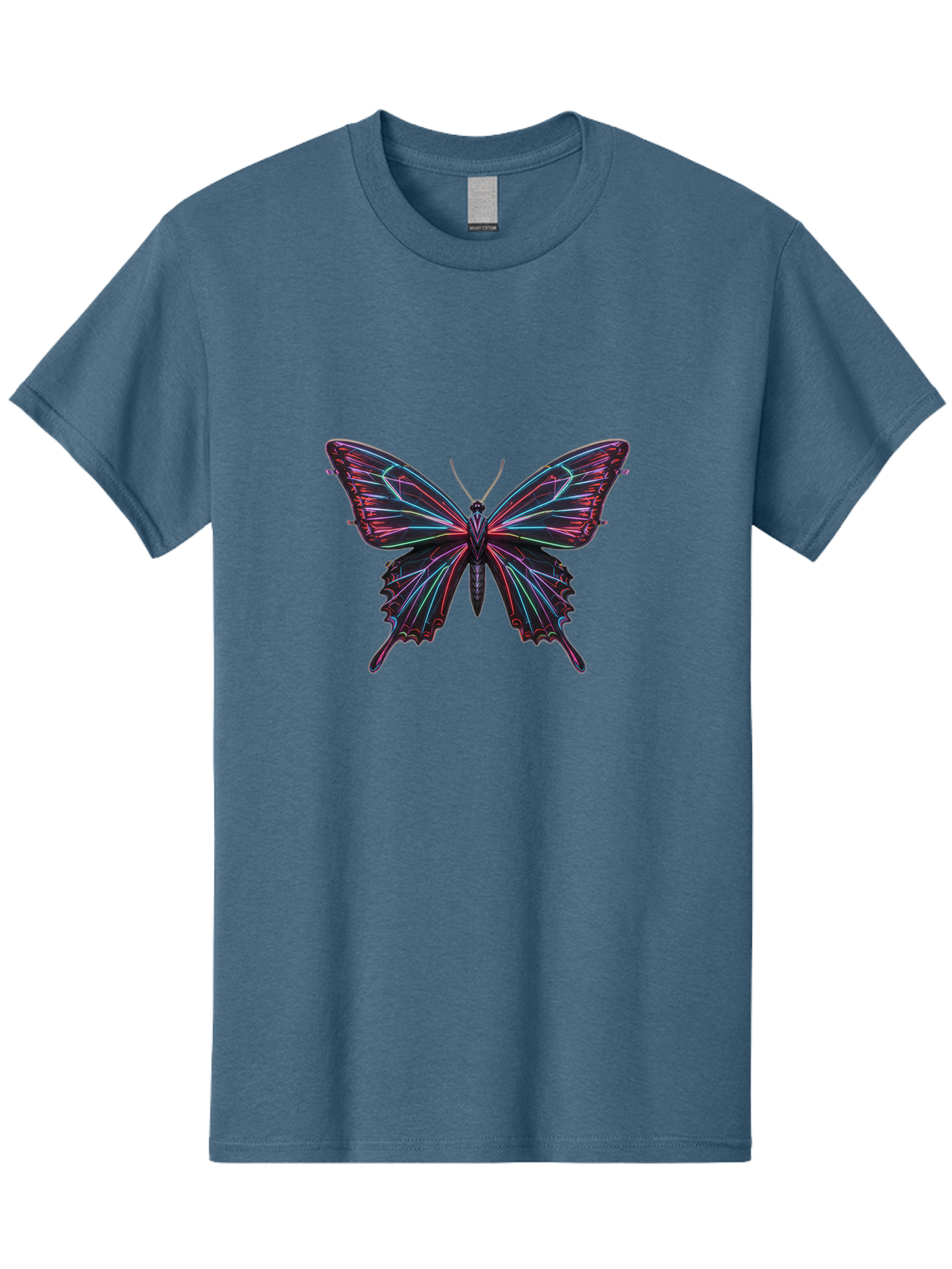 Butterfly-18 Men'S Graphic Tee, 100% Cotton, Comfortable Casual Summer Wear, Machine Washable, Vintage Camera, Old Camera, Antique Camera, Black Camera, Classic Photography, Photography Equipment, Nostalgic Device, Film Camera, Camera Art Bah650