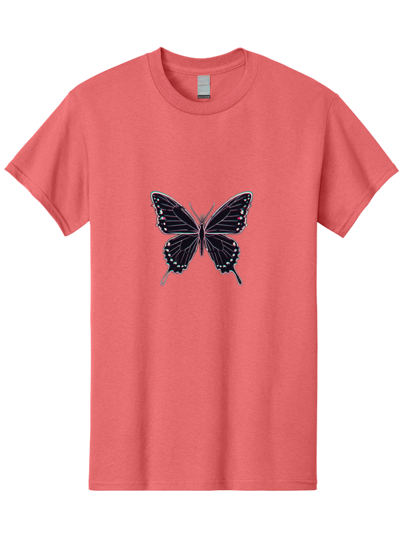 Butterfly-20 Men'S Graphic Tee, 100% Cotton, Comfortable Casual Summer Wear, Machine Washable, Vintage Camera, Old Camera, Antique Camera, Black Camera, Classic Photography, Photography Equipment, Nostalgic Device, Film Camera, Camera Art Bah653