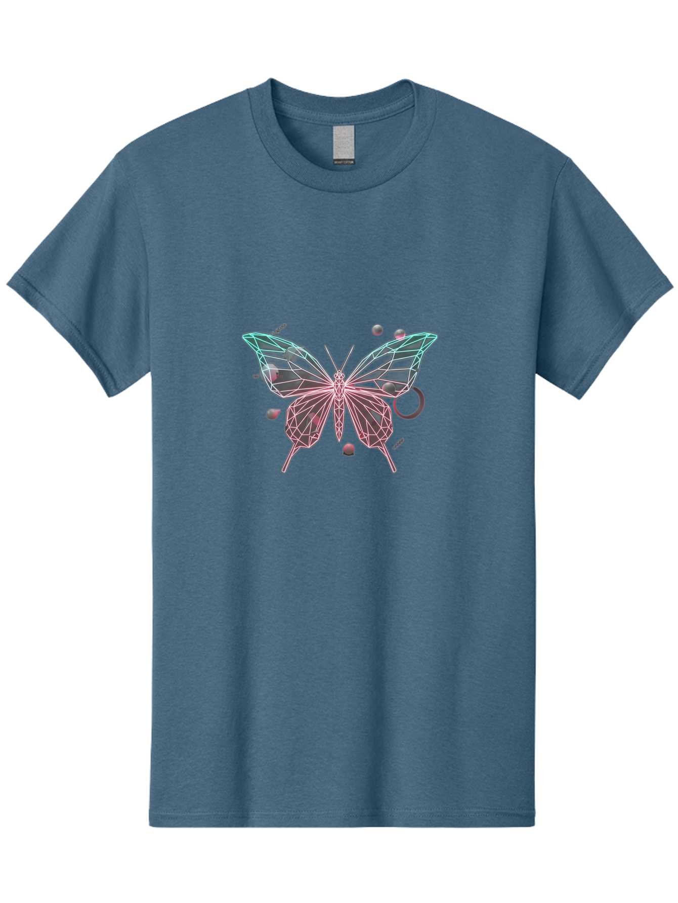 Butterfly-25 Men'S Graphic Tee, 100% Cotton, Comfortable Casual Summer Wear, Machine Washable, Vintage Camera, Old Camera, Antique Camera, Black Camera, Classic Photography, Photography Equipment, Nostalgic Device, Film Camera, Camera Art Bah658