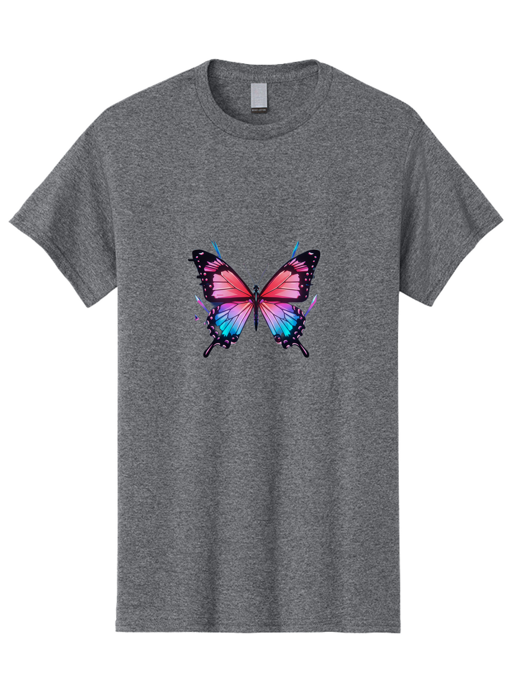 Butterfly-27 Men'S Graphic Tee, 100% Cotton, Comfortable Casual Summer Wear, Machine Washable, Vintage Camera, Old Camera, Antique Camera, Black Camera, Classic Photography, Photography Equipment, Nostalgic Device, Film Camera, Camera Art Bah660