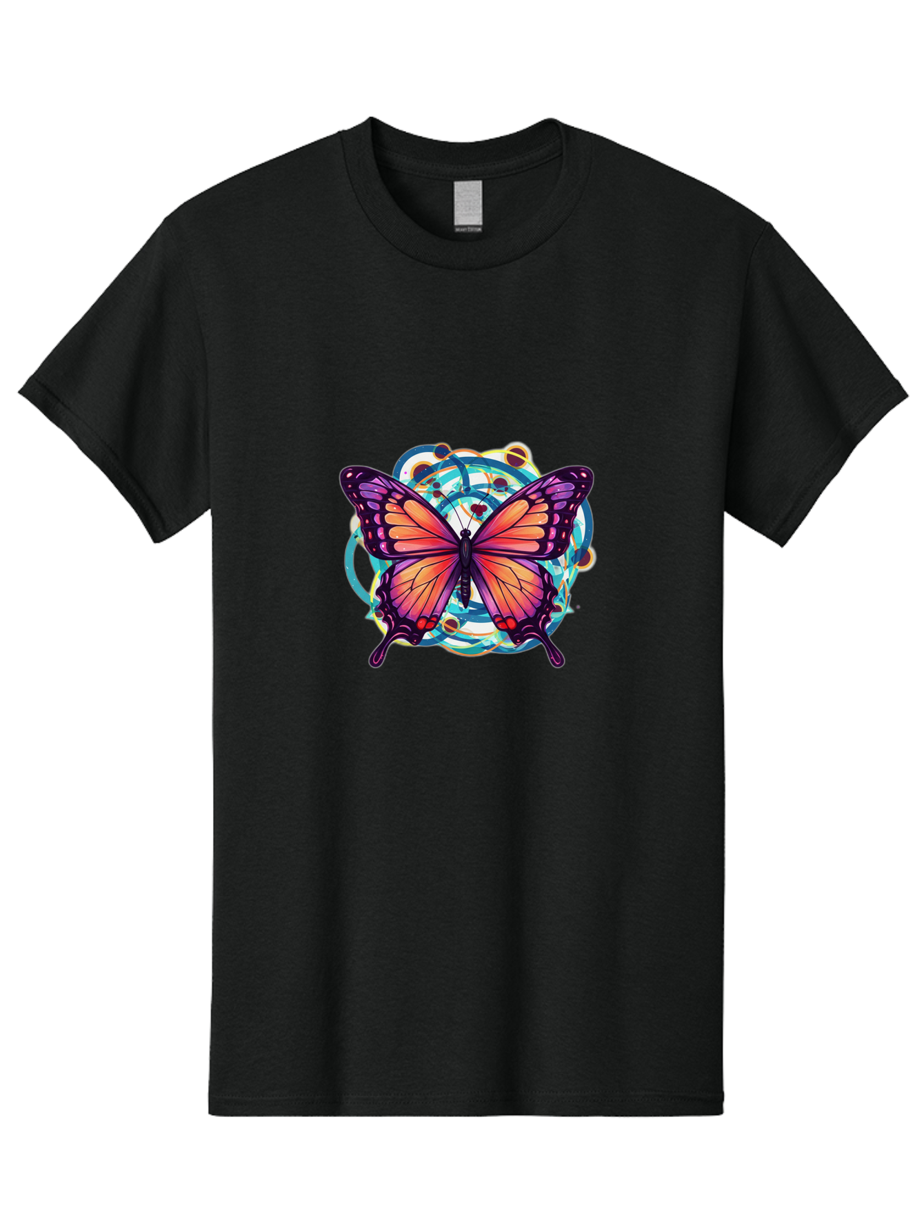 Butterfly-29 Men'S Graphic Tee, 100% Cotton, Comfortable Casual Summer Wear, Machine Washable, Vintage Camera, Old Camera, Antique Camera, Black Camera, Classic Photography, Photography Equipment, Nostalgic Device, Film Camera, Camera Art Bah662