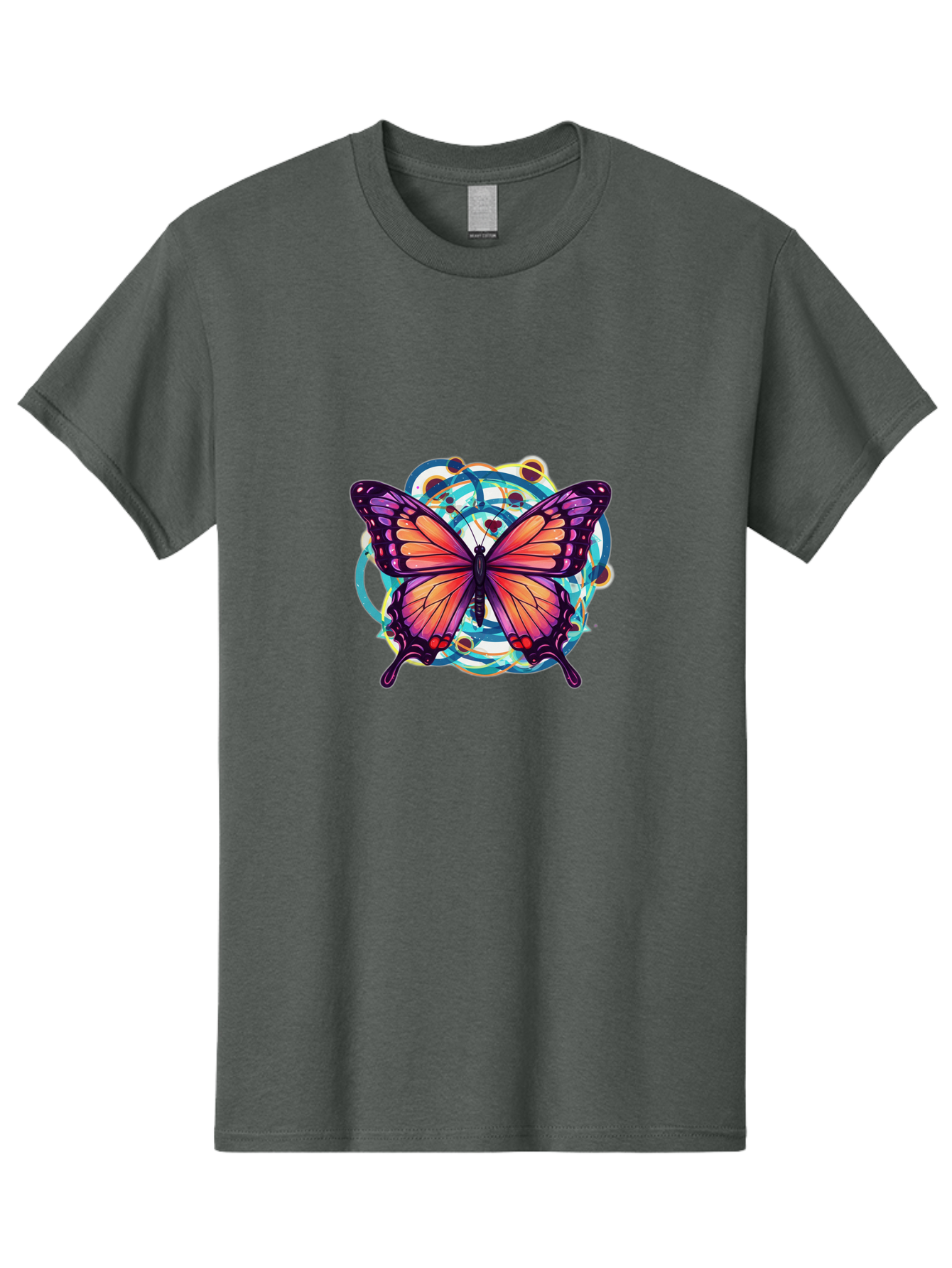 Butterfly-29 Men'S Graphic Tee, 100% Cotton, Comfortable Casual Summer Wear, Machine Washable, Vintage Camera, Old Camera, Antique Camera, Black Camera, Classic Photography, Photography Equipment, Nostalgic Device, Film Camera, Camera Art Bah662