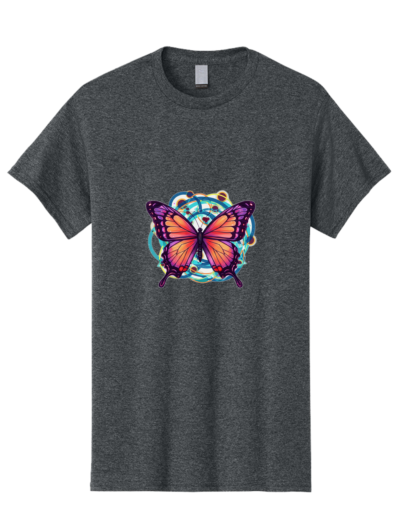 Butterfly-29 Men'S Graphic Tee, 100% Cotton, Comfortable Casual Summer Wear, Machine Washable, Vintage Camera, Old Camera, Antique Camera, Black Camera, Classic Photography, Photography Equipment, Nostalgic Device, Film Camera, Camera Art Bah662