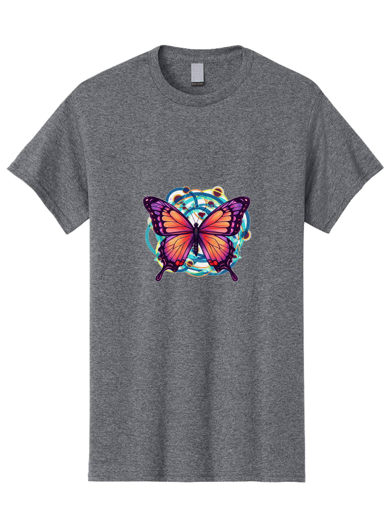 Butterfly-29 Men'S Graphic Tee, 100% Cotton, Comfortable Casual Summer Wear, Machine Washable, Vintage Camera, Old Camera, Antique Camera, Black Camera, Classic Photography, Photography Equipment, Nostalgic Device, Film Camera, Camera Art Bah662