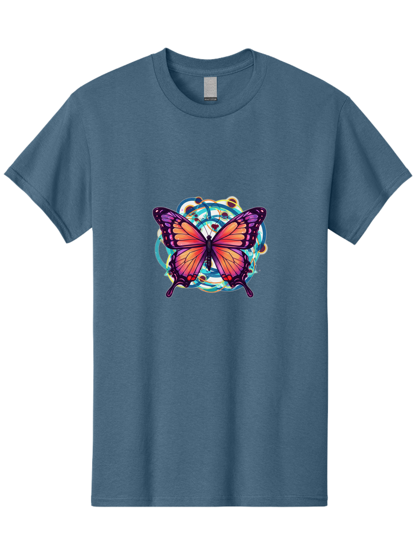 Butterfly-29 Men'S Graphic Tee, 100% Cotton, Comfortable Casual Summer Wear, Machine Washable, Vintage Camera, Old Camera, Antique Camera, Black Camera, Classic Photography, Photography Equipment, Nostalgic Device, Film Camera, Camera Art Bah662