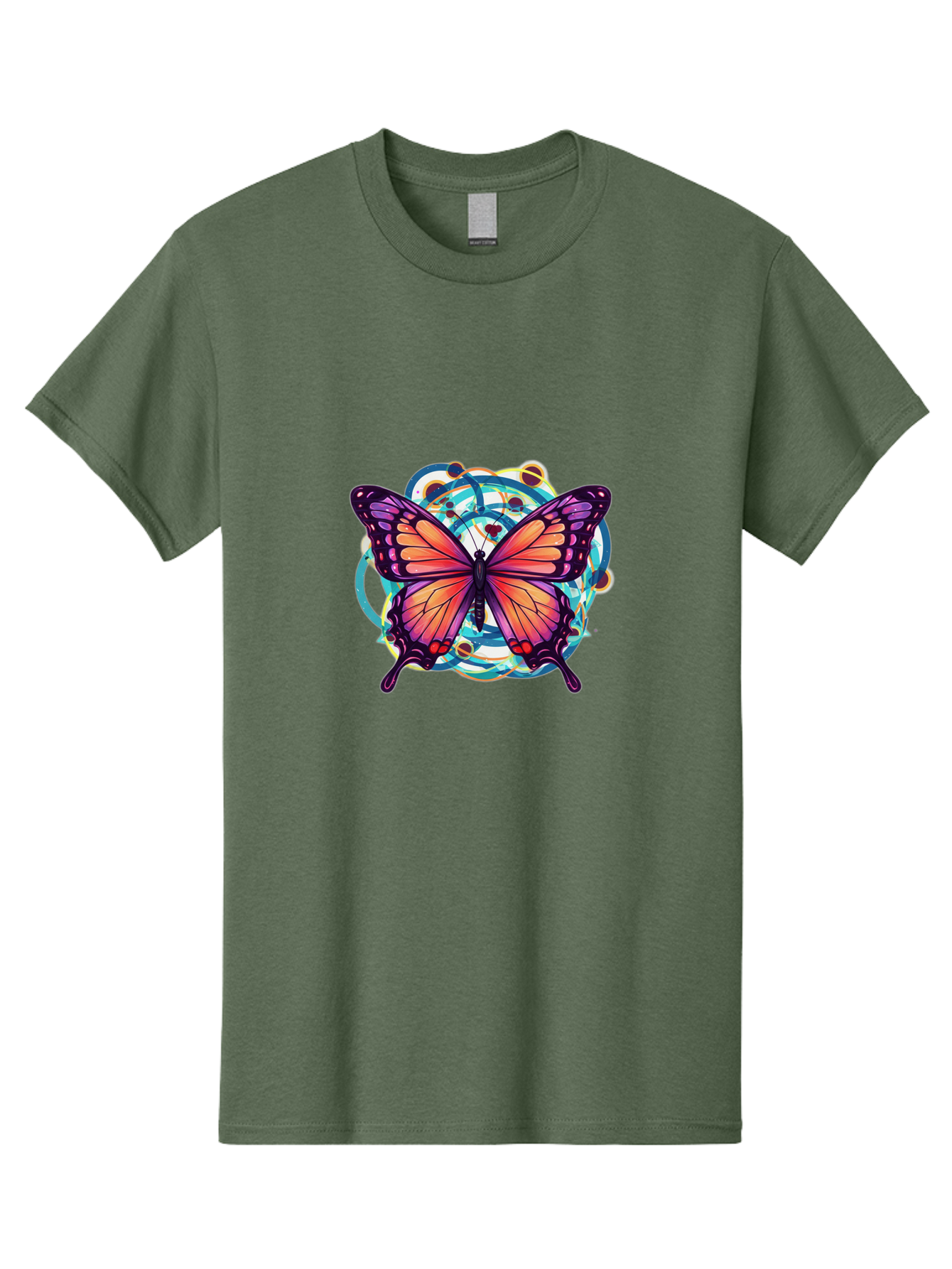 Butterfly-29 Men'S Graphic Tee, 100% Cotton, Comfortable Casual Summer Wear, Machine Washable, Vintage Camera, Old Camera, Antique Camera, Black Camera, Classic Photography, Photography Equipment, Nostalgic Device, Film Camera, Camera Art Bah662