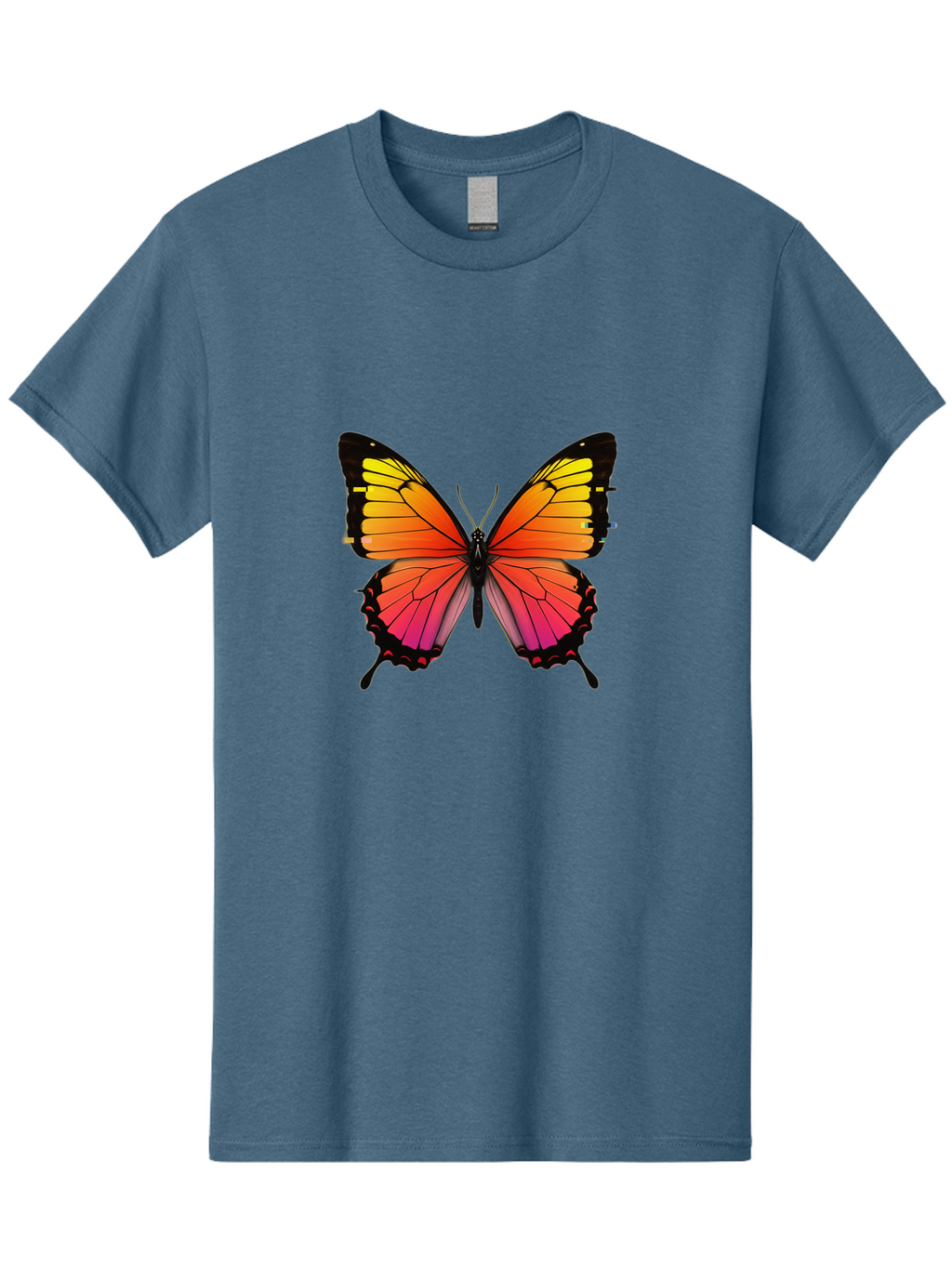 Butterfly-9 Men'S Graphic Tee, 100% Cotton, Comfortable Casual Summer Wear, Machine Washable, Vintage Camera, Old Camera, Antique Camera, Black Camera, Classic Photography, Photography Equipment, Nostalgic Device, Film Camera, Camera Art Bah669