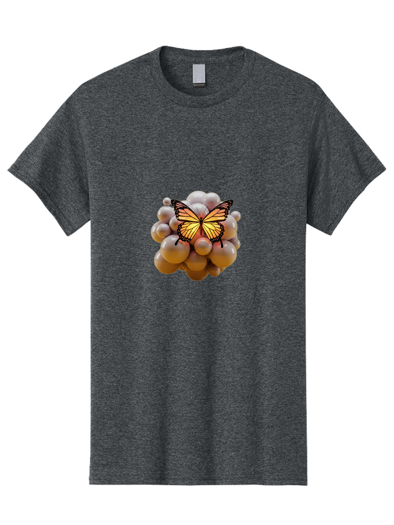 Butterfly-On-Bubbles Men'S Graphic Tee, 100% Cotton, Comfortable Casual Summer Wear, Machine Washable, Vintage Camera, Old Camera, Antique Camera, Black Camera, Classic Photography, Photography Equipment, Nostalgic Device, Film Camera, Bah672