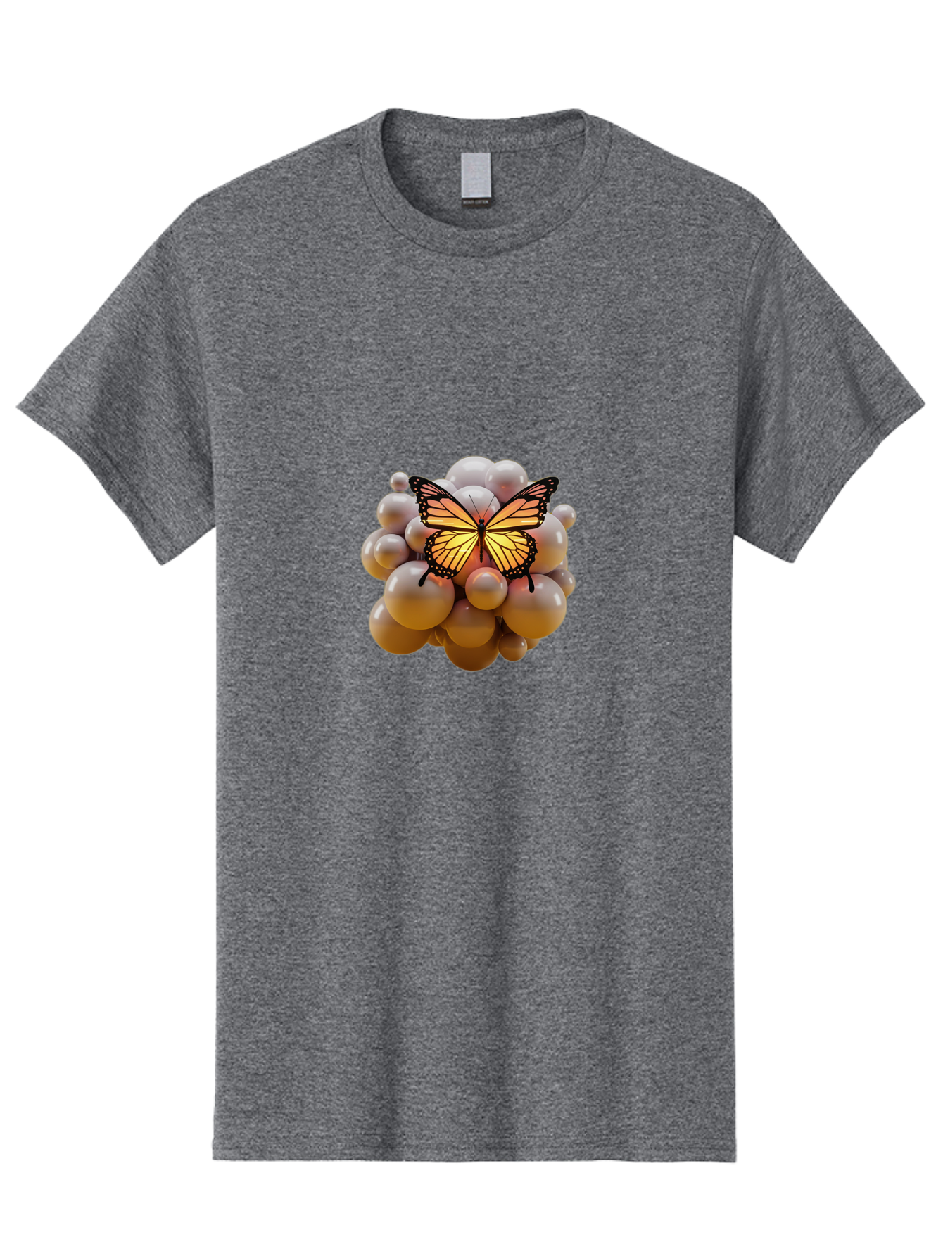 Butterfly-On-Bubbles Men'S Graphic Tee, 100% Cotton, Comfortable Casual Summer Wear, Machine Washable, Vintage Camera, Old Camera, Antique Camera, Black Camera, Classic Photography, Photography Equipment, Nostalgic Device, Film Camera, Bah672