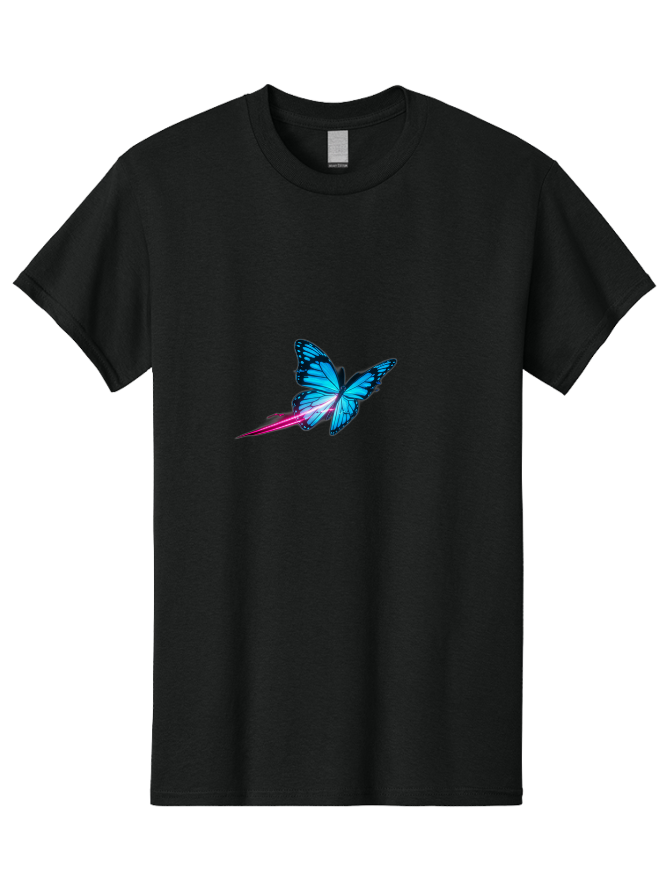 Butterfly-With-Neon-Trail Men'S Graphic Tee, 100% Cotton, Comfortable Casual Summer Wear, Machine Washable, Vintage Camera, Old Camera, Antique Camera, Black Camera, Classic Photography, Photography Equipment, Nostalgic Device, Film Camera, Bah673