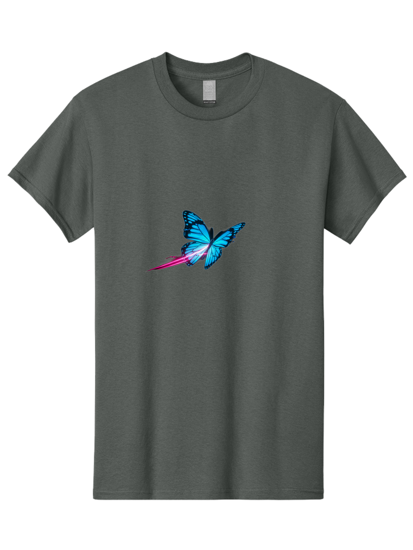 Butterfly-With-Neon-Trail Men'S Graphic Tee, 100% Cotton, Comfortable Casual Summer Wear, Machine Washable, Vintage Camera, Old Camera, Antique Camera, Black Camera, Classic Photography, Photography Equipment, Nostalgic Device, Film Camera, Bah673