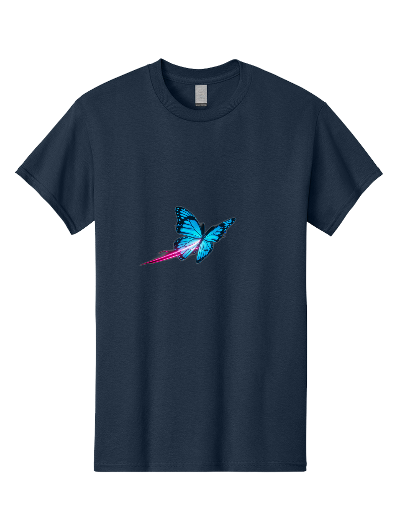 Butterfly-With-Neon-Trail Men'S Graphic Tee, 100% Cotton, Comfortable Casual Summer Wear, Machine Washable, Vintage Camera, Old Camera, Antique Camera, Black Camera, Classic Photography, Photography Equipment, Nostalgic Device, Film Camera, Bah673