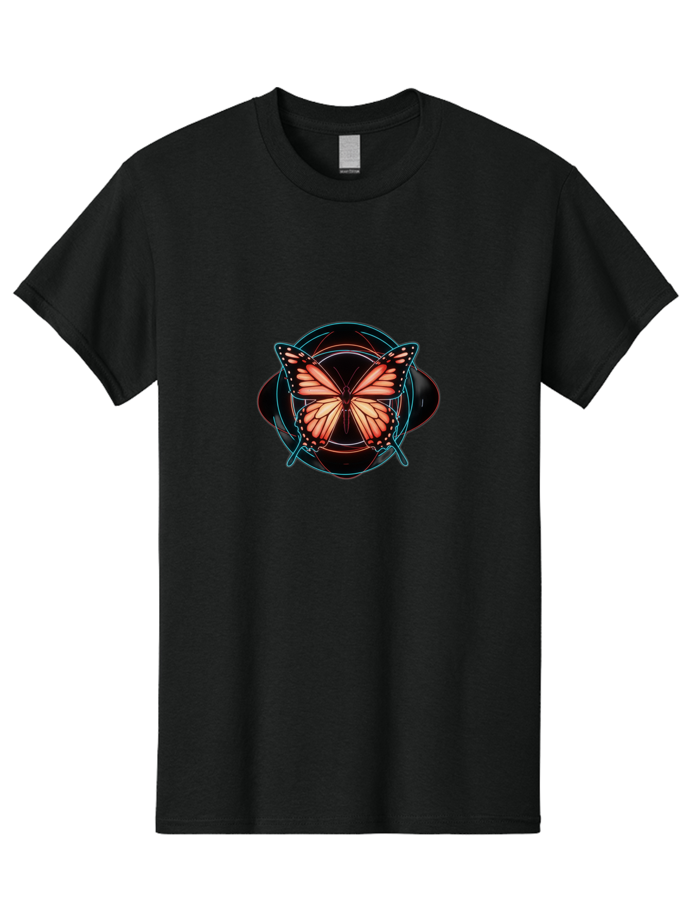 Butterfly Men'S Graphic Tee, 100% Cotton, Comfortable Casual Summer Wear, Machine Washable, Vintage Camera, Old Camera, Antique Camera, Black Camera, Classic Photography, Photography Equipment, Nostalgic Device, Film Camera, Camera Art Bah674