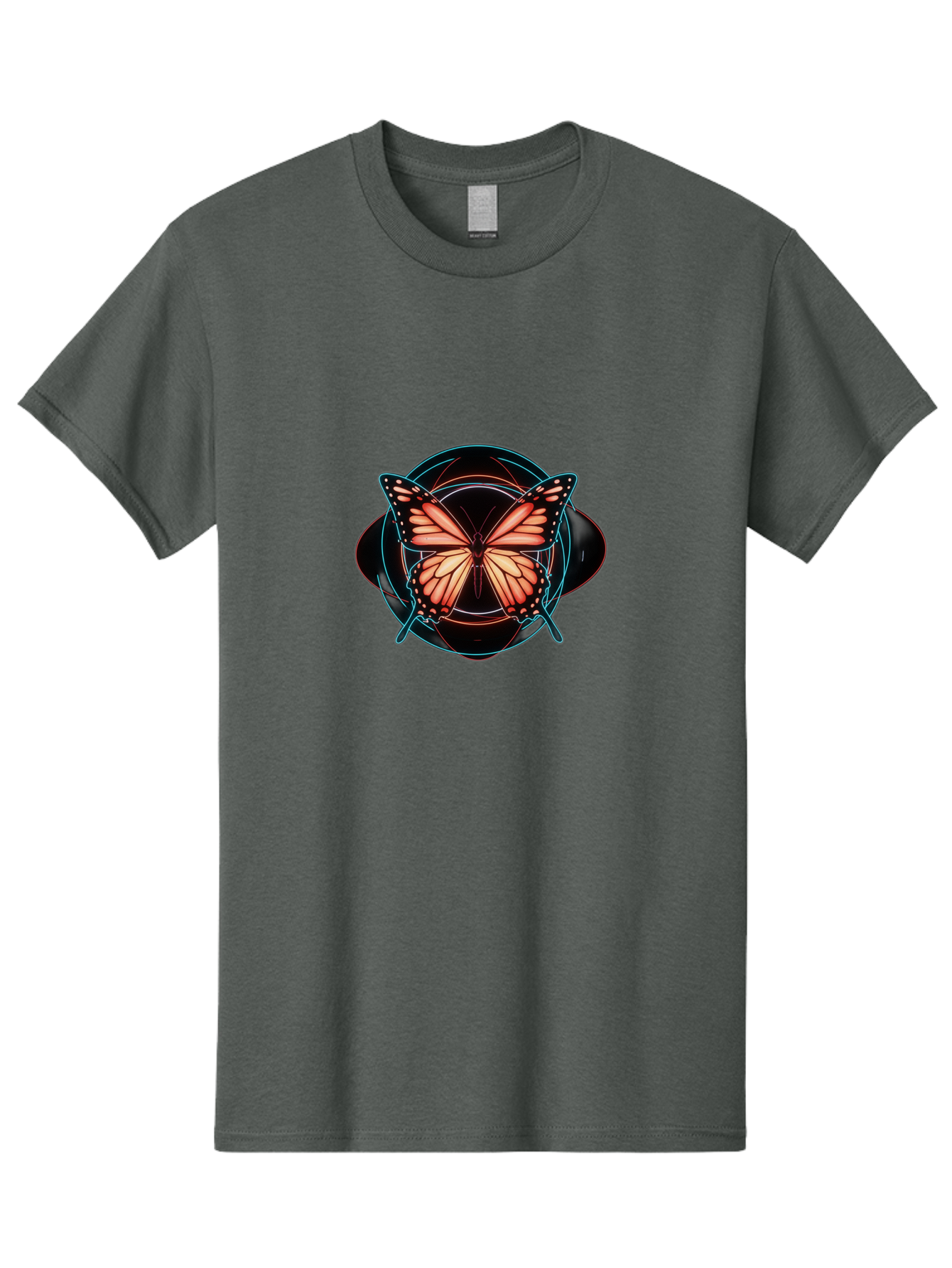 Butterfly Men'S Graphic Tee, 100% Cotton, Comfortable Casual Summer Wear, Machine Washable, Vintage Camera, Old Camera, Antique Camera, Black Camera, Classic Photography, Photography Equipment, Nostalgic Device, Film Camera, Camera Art Bah674