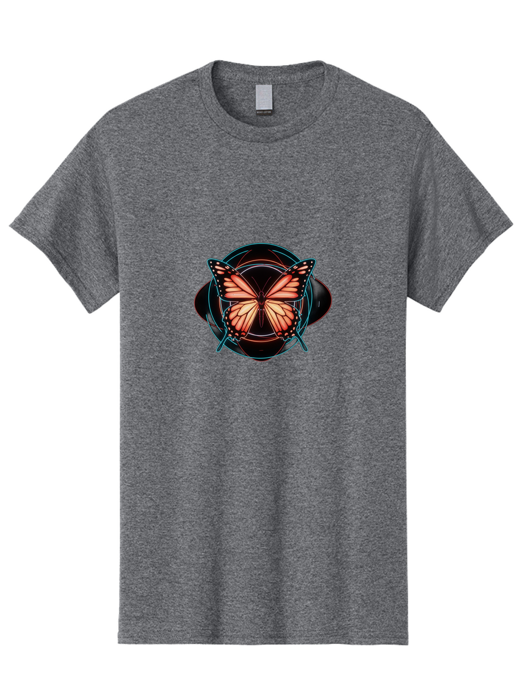 Butterfly Men'S Graphic Tee, 100% Cotton, Comfortable Casual Summer Wear, Machine Washable, Vintage Camera, Old Camera, Antique Camera, Black Camera, Classic Photography, Photography Equipment, Nostalgic Device, Film Camera, Camera Art Bah674
