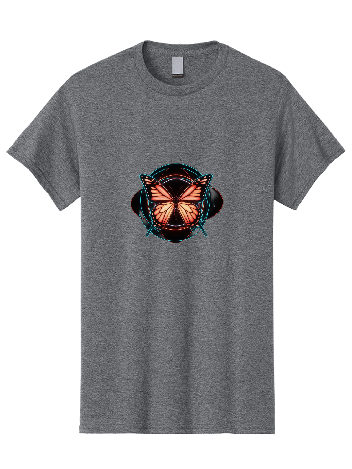 Butterfly Men'S Graphic Tee, 100% Cotton, Comfortable Casual Summer Wear, Machine Washable, Vintage Camera, Old Camera, Antique Camera, Black Camera, Classic Photography, Photography Equipment, Nostalgic Device, Film Camera, Camera Art Bah674