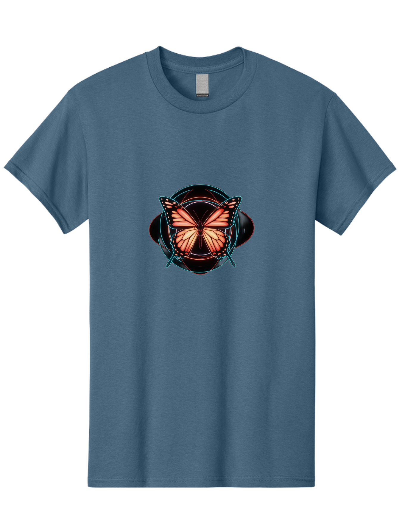 Butterfly Men'S Graphic Tee, 100% Cotton, Comfortable Casual Summer Wear, Machine Washable, Vintage Camera, Old Camera, Antique Camera, Black Camera, Classic Photography, Photography Equipment, Nostalgic Device, Film Camera, Camera Art Bah674