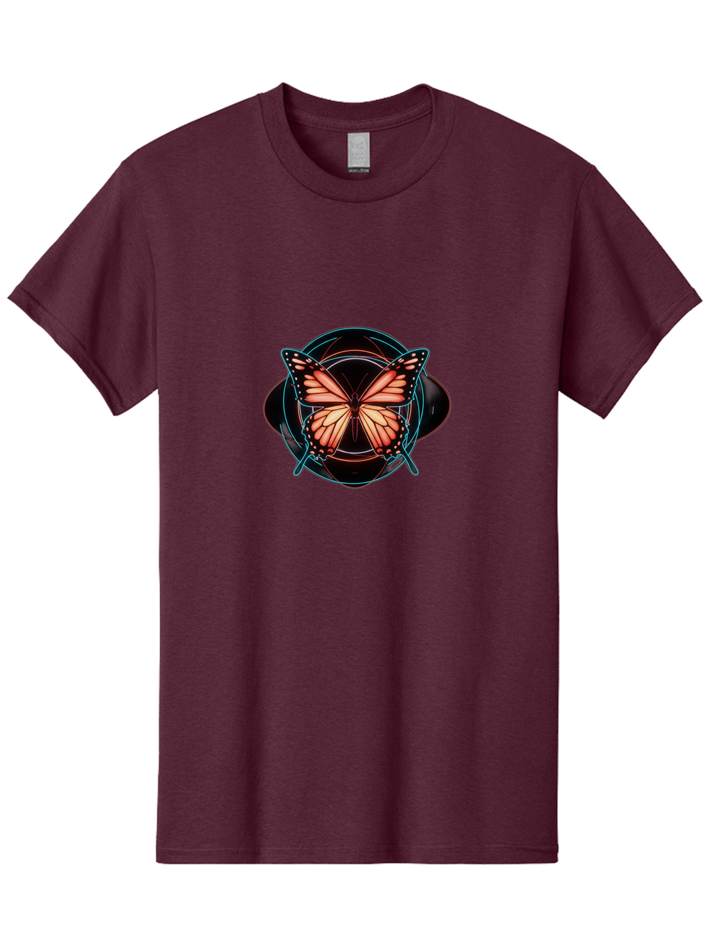 Butterfly Men'S Graphic Tee, 100% Cotton, Comfortable Casual Summer Wear, Machine Washable, Vintage Camera, Old Camera, Antique Camera, Black Camera, Classic Photography, Photography Equipment, Nostalgic Device, Film Camera, Camera Art Bah674