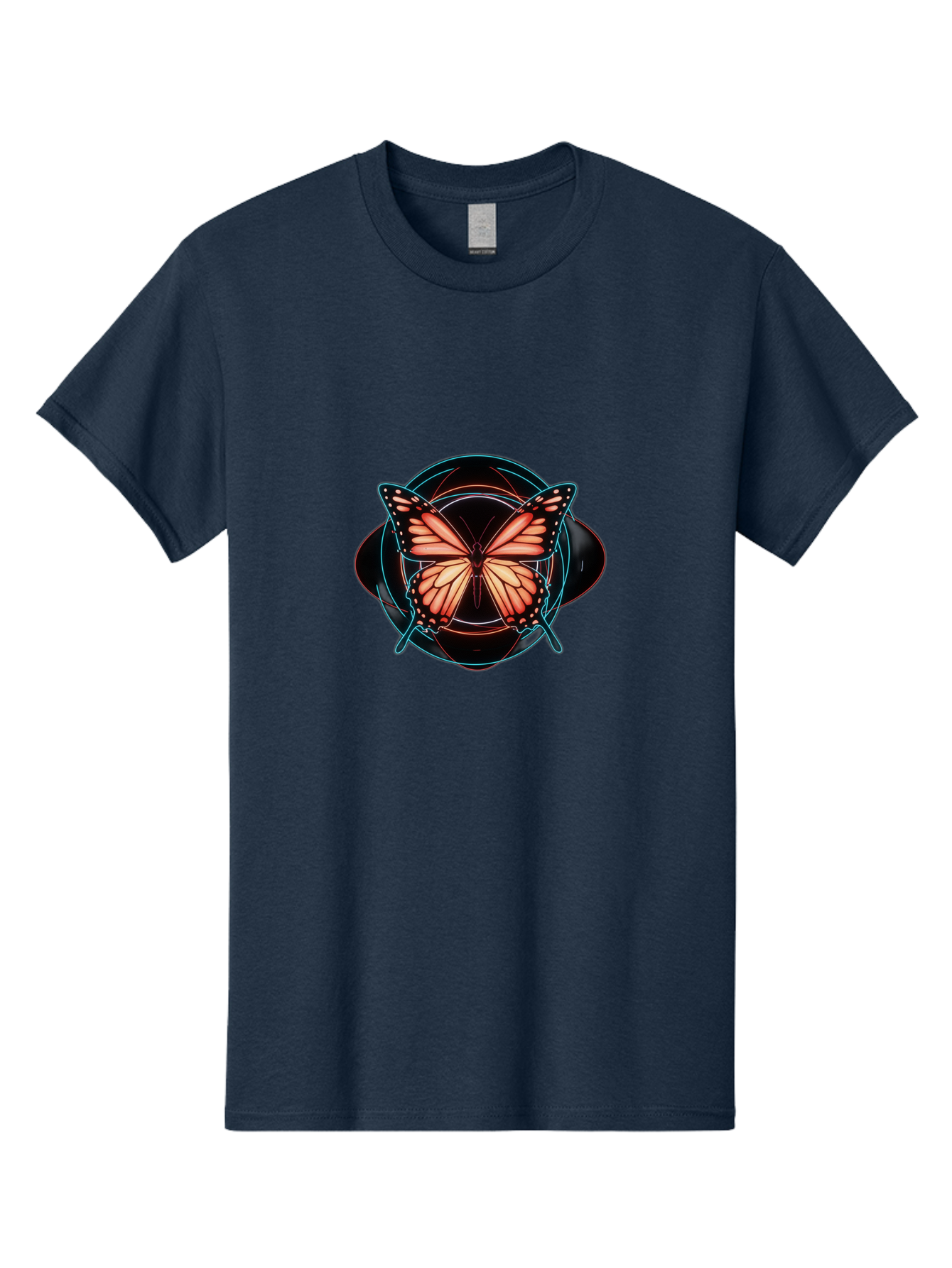 Butterfly Men'S Graphic Tee, 100% Cotton, Comfortable Casual Summer Wear, Machine Washable, Vintage Camera, Old Camera, Antique Camera, Black Camera, Classic Photography, Photography Equipment, Nostalgic Device, Film Camera, Camera Art Bah674