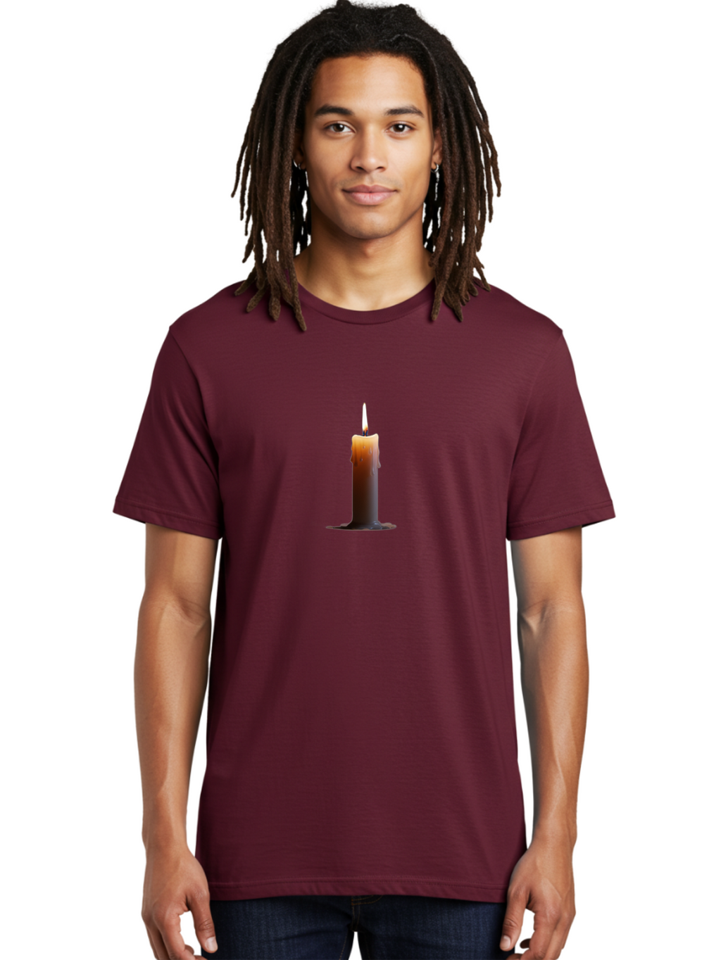 Candle-1 Men'S Graphic Tee, 100% Cotton, Comfortable Casual Summer Wear, Machine Washable, Vintage Camera, Old Camera, Antique Camera, Black Camera, Classic Photography, Photography Equipment, Nostalgic Device, Film Camera, Camera Art Bah675