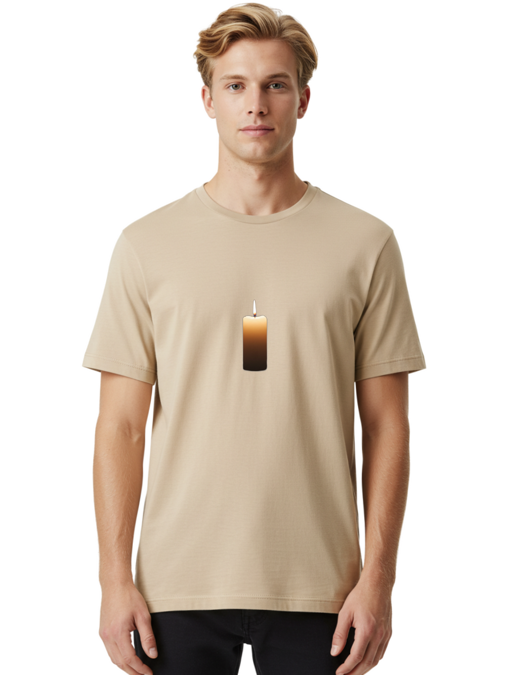 Candle-4 Men'S Graphic Tee, 100% Cotton, Comfortable Casual Summer Wear, Machine Washable, Vintage Camera, Old Camera, Antique Camera, Black Camera, Classic Photography, Photography Equipment, Nostalgic Device, Film Camera, Camera Art Bah678