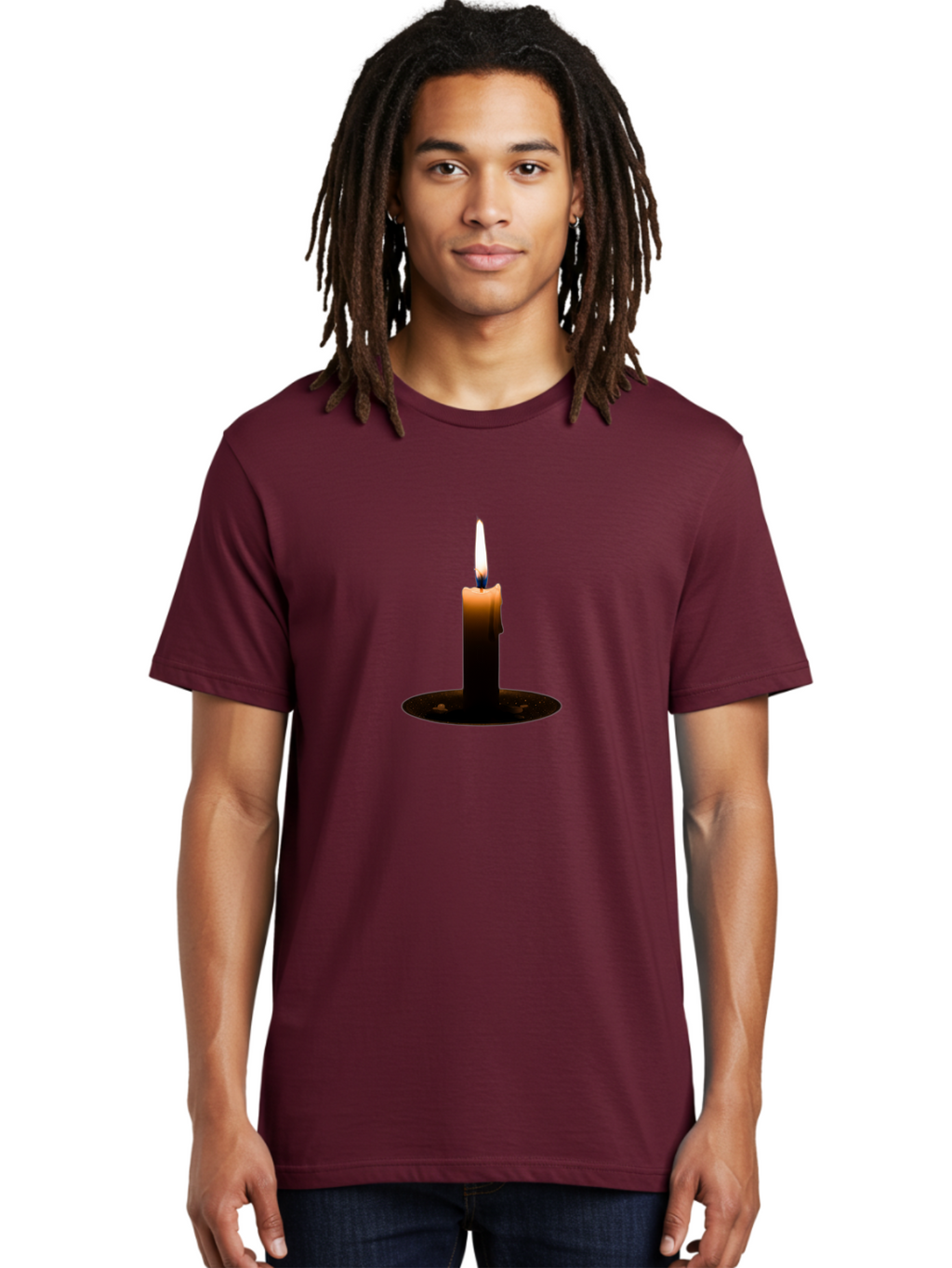 Candle-5 Men'S Graphic Tee, 100% Cotton, Comfortable Casual Summer Wear, Machine Washable, Vintage Camera, Old Camera, Antique Camera, Black Camera, Classic Photography, Photography Equipment, Nostalgic Device, Film Camera, Camera Art Bah679