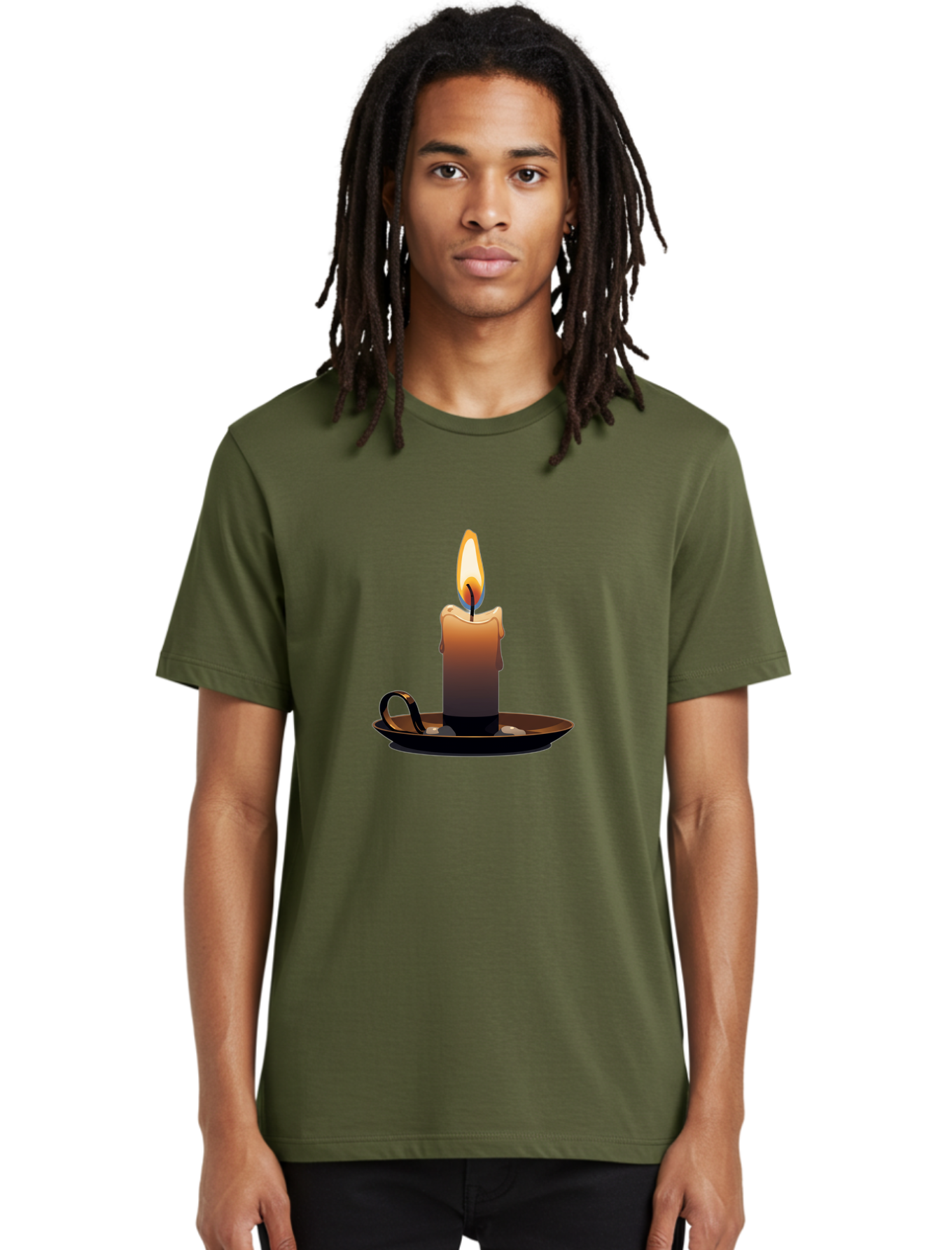 Candle-7 Men'S Graphic Tee, 100% Cotton, Comfortable Casual Summer Wear, Machine Washable, Vintage Camera, Old Camera, Antique Camera, Black Camera, Classic Photography, Photography Equipment, Nostalgic Device, Film Camera, Camera Art Bah681
