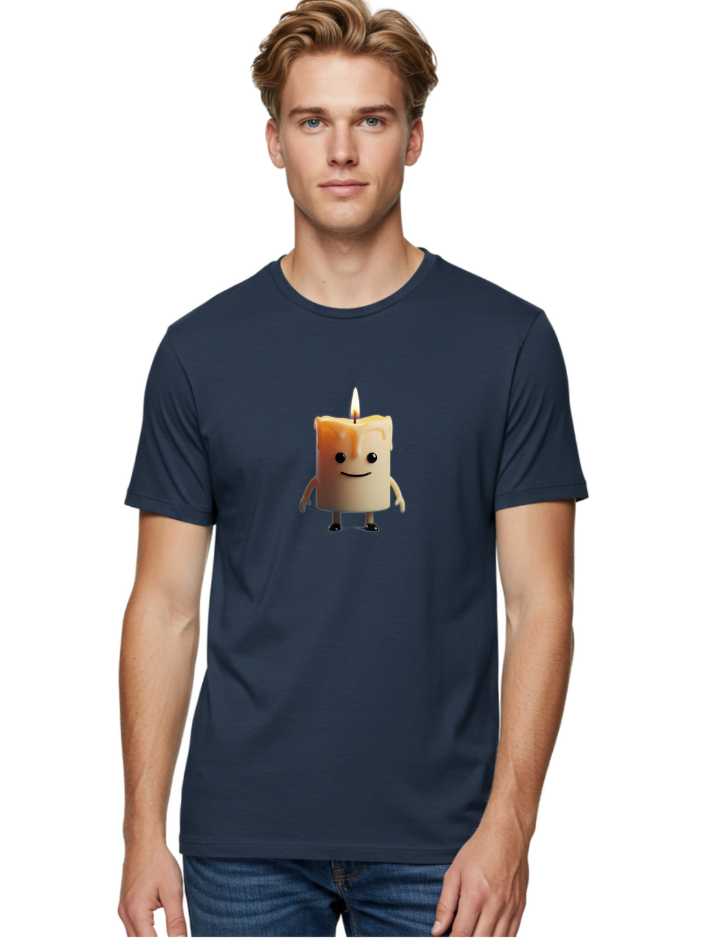 Candle-Character-1 Men'S Graphic Tee, 100% Cotton, Comfortable Casual Summer Wear, Machine Washable, Vintage Camera, Old Camera, Antique Camera, Black Camera, Classic Photography, Photography Equipment, Nostalgic Device, Film Camera, Bah682