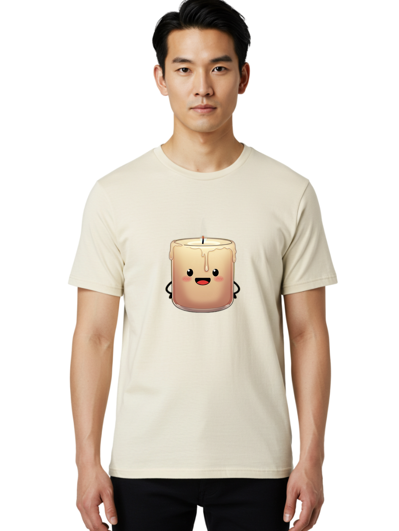 Candle-Character-2 Men'S Graphic Tee, 100% Cotton, Comfortable Casual Summer Wear, Machine Washable, Vintage Camera, Old Camera, Antique Camera, Black Camera, Classic Photography, Photography Equipment, Nostalgic Device, Film Camera, Bah683