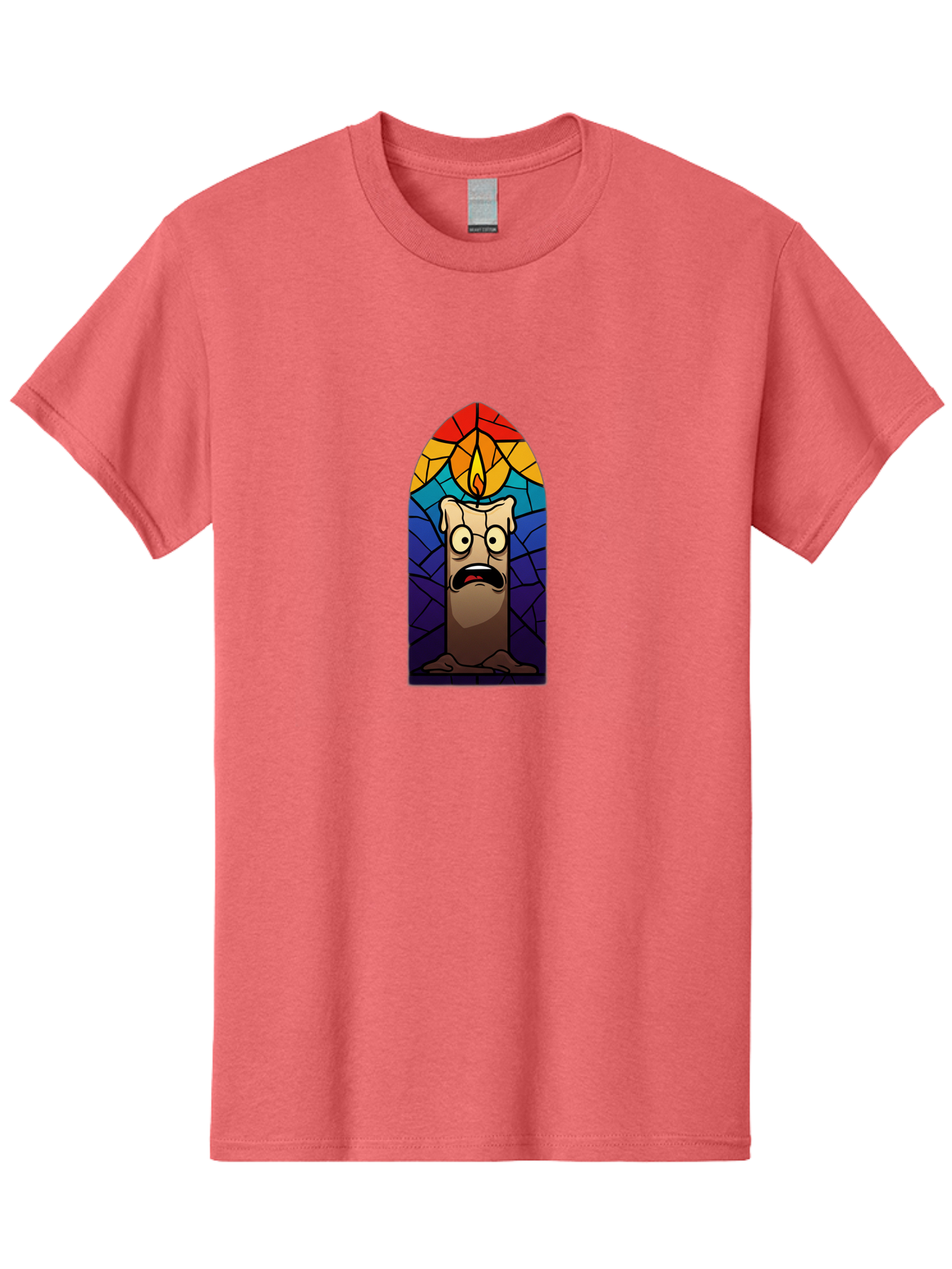 Candle-In-Stained-Glass Men'S Graphic Tee, 100% Cotton, Comfortable Casual Summer Wear, Machine Washable, Vintage Camera, Old Camera, Antique Camera, Black Camera, Classic Photography, Photography Equipment, Nostalgic Device, Film Camera, Bah690