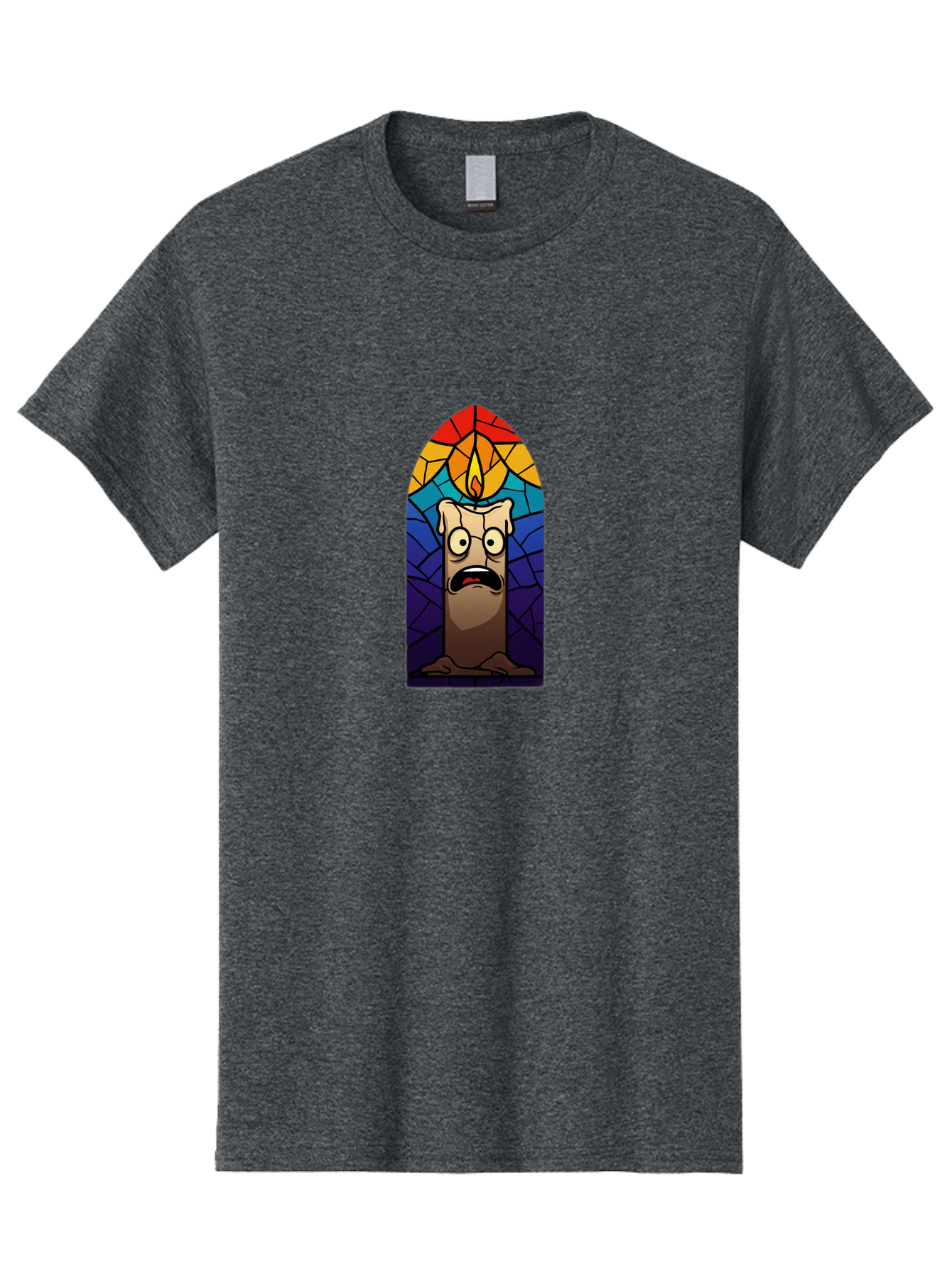 Candle-In-Stained-Glass Men'S Graphic Tee, 100% Cotton, Comfortable Casual Summer Wear, Machine Washable, Vintage Camera, Old Camera, Antique Camera, Black Camera, Classic Photography, Photography Equipment, Nostalgic Device, Film Camera, Bah690