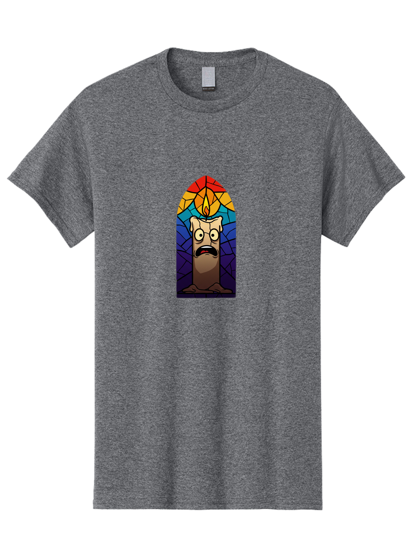 Candle-In-Stained-Glass Men'S Graphic Tee, 100% Cotton, Comfortable Casual Summer Wear, Machine Washable, Vintage Camera, Old Camera, Antique Camera, Black Camera, Classic Photography, Photography Equipment, Nostalgic Device, Film Camera, Bah690