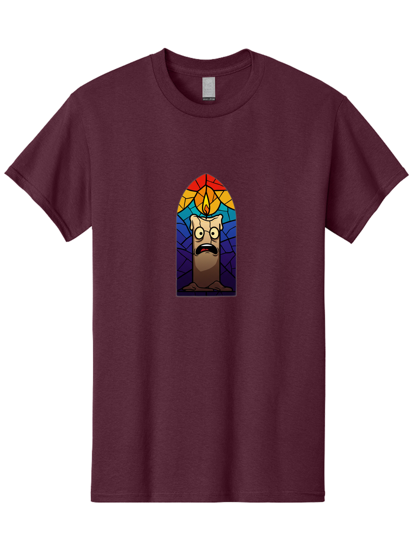 Candle-In-Stained-Glass Men'S Graphic Tee, 100% Cotton, Comfortable Casual Summer Wear, Machine Washable, Vintage Camera, Old Camera, Antique Camera, Black Camera, Classic Photography, Photography Equipment, Nostalgic Device, Film Camera, Bah690