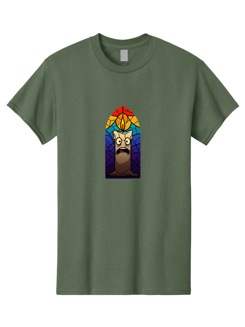 Candle-In-Stained-Glass Men'S Graphic Tee, 100% Cotton, Comfortable Casual Summer Wear, Machine Washable, Vintage Camera, Old Camera, Antique Camera, Black Camera, Classic Photography, Photography Equipment, Nostalgic Device, Film Camera, Bah690