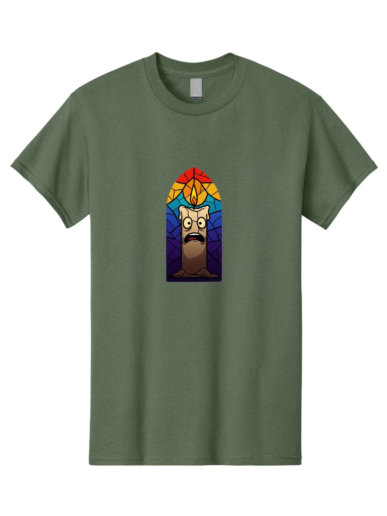 Candle-In-Stained-Glass Men'S Graphic Tee, 100% Cotton, Comfortable Casual Summer Wear, Machine Washable, Vintage Camera, Old Camera, Antique Camera, Black Camera, Classic Photography, Photography Equipment, Nostalgic Device, Film Camera, Bah690