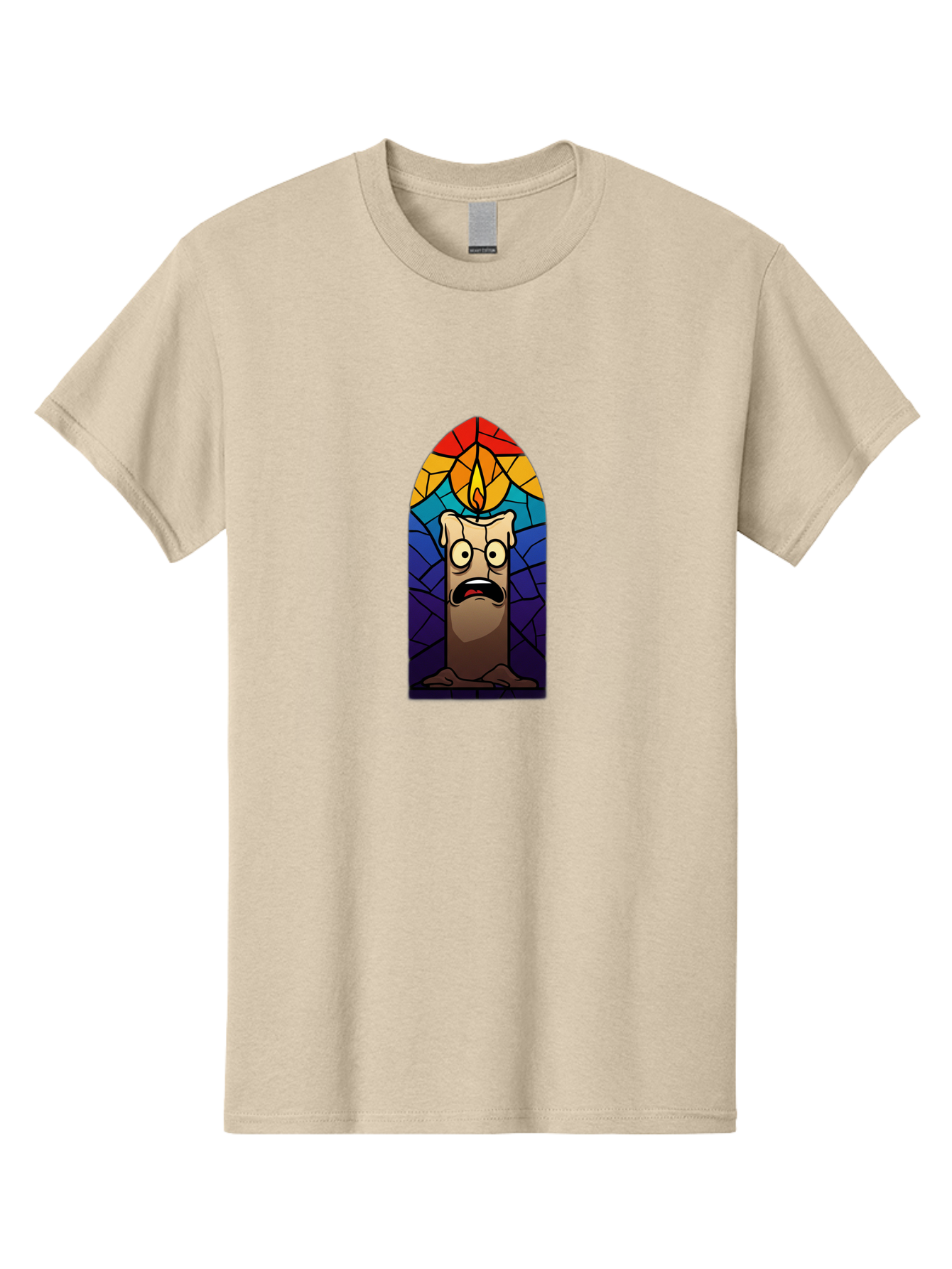 Candle-In-Stained-Glass Men'S Graphic Tee, 100% Cotton, Comfortable Casual Summer Wear, Machine Washable, Vintage Camera, Old Camera, Antique Camera, Black Camera, Classic Photography, Photography Equipment, Nostalgic Device, Film Camera, Bah690
