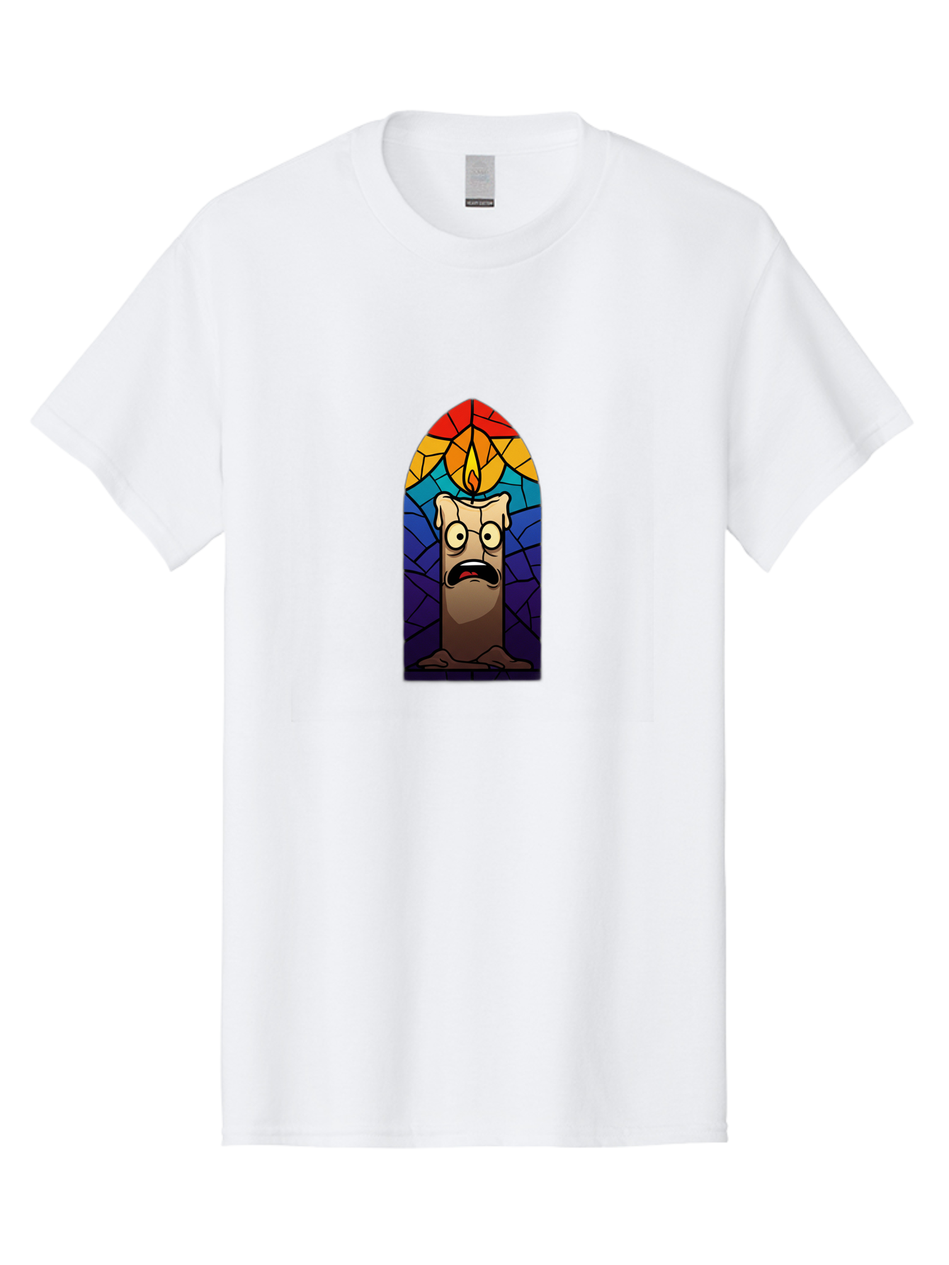 Candle-In-Stained-Glass Men'S Graphic Tee, 100% Cotton, Comfortable Casual Summer Wear, Machine Washable, Vintage Camera, Old Camera, Antique Camera, Black Camera, Classic Photography, Photography Equipment, Nostalgic Device, Film Camera, Bah690