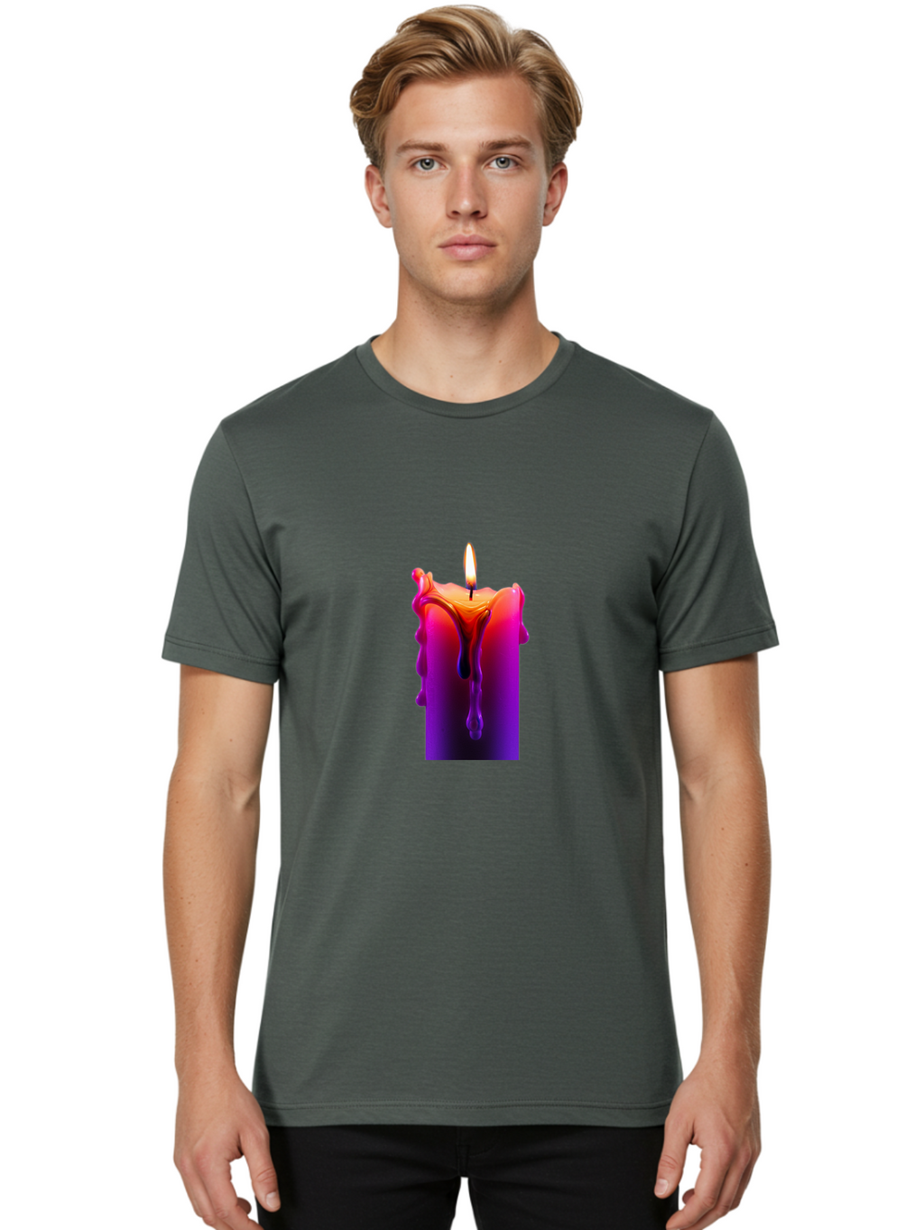 Candle-Melting Men'S Graphic Tee, 100% Cotton, Comfortable Casual Summer Wear, Machine Washable, Vintage Camera, Old Camera, Antique Camera, Black Camera, Classic Photography, Photography Equipment, Nostalgic Device, Film Camera, Camera Art Bah691