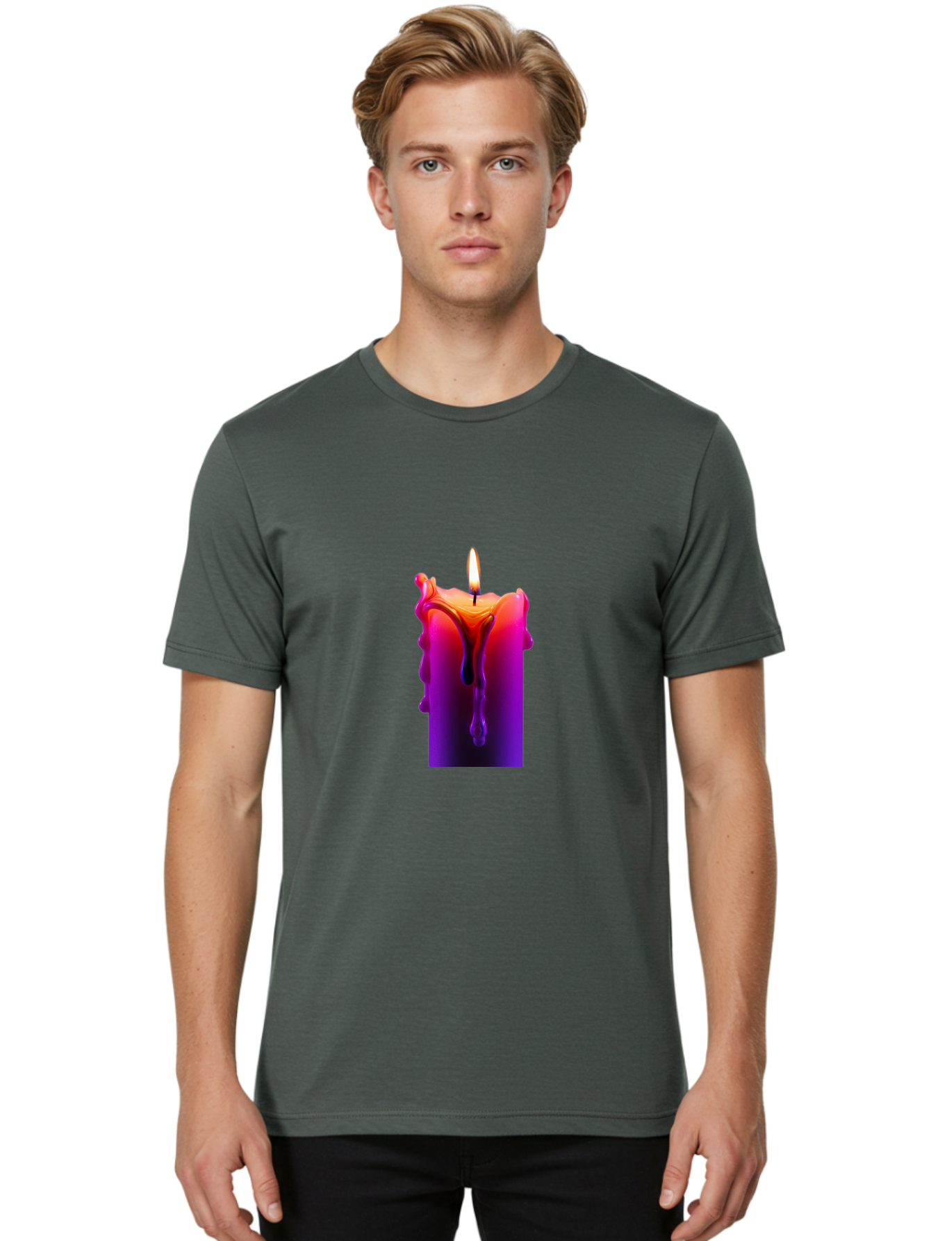 Candle-Melting Men'S Graphic Tee, 100% Cotton, Comfortable Casual Summer Wear, Machine Washable, Vintage Camera, Old Camera, Antique Camera, Black Camera, Classic Photography, Photography Equipment, Nostalgic Device, Film Camera, Camera Art Bah691