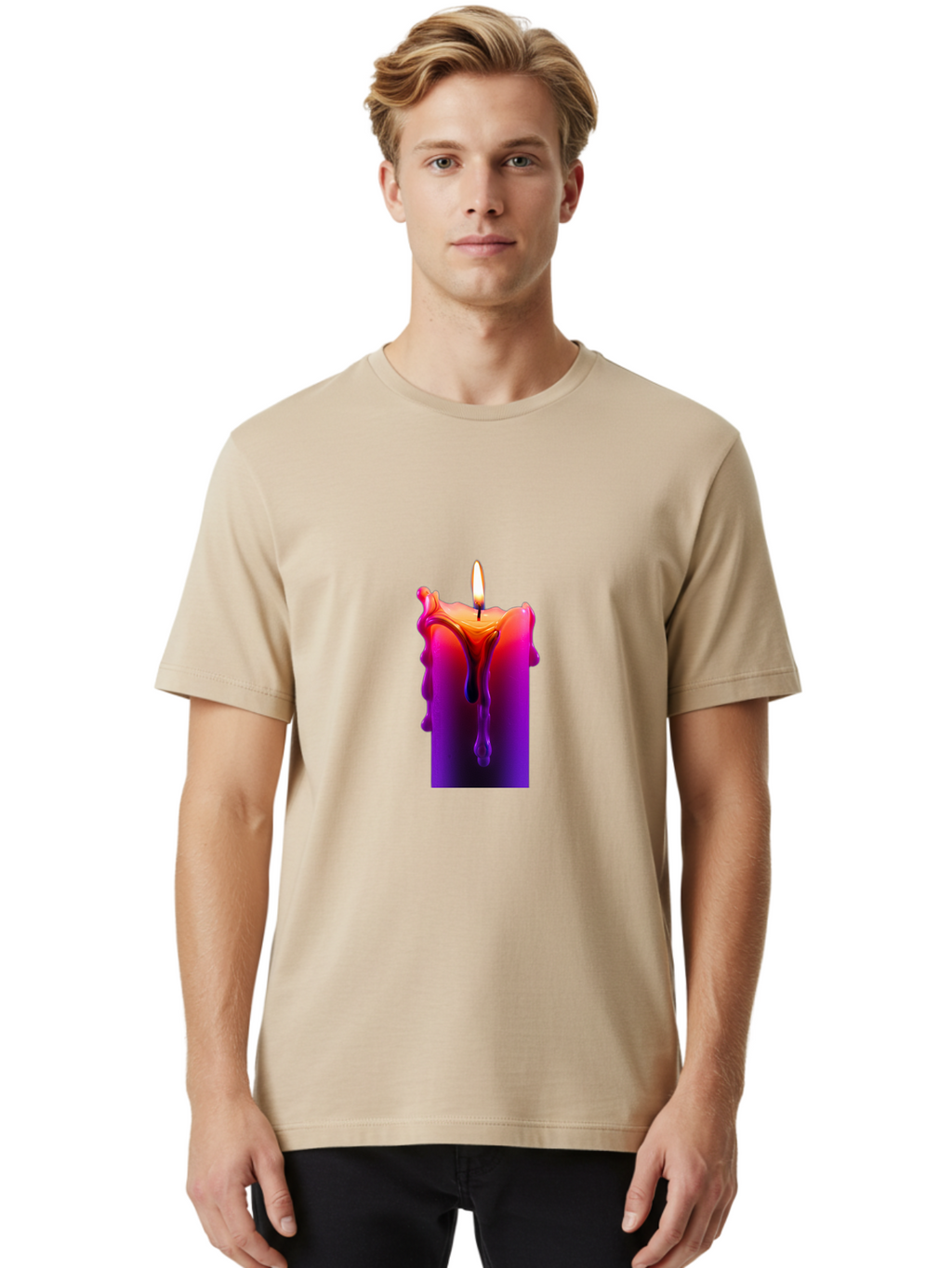 Candle-Melting Men'S Graphic Tee, 100% Cotton, Comfortable Casual Summer Wear, Machine Washable, Vintage Camera, Old Camera, Antique Camera, Black Camera, Classic Photography, Photography Equipment, Nostalgic Device, Film Camera, Camera Art Bah691
