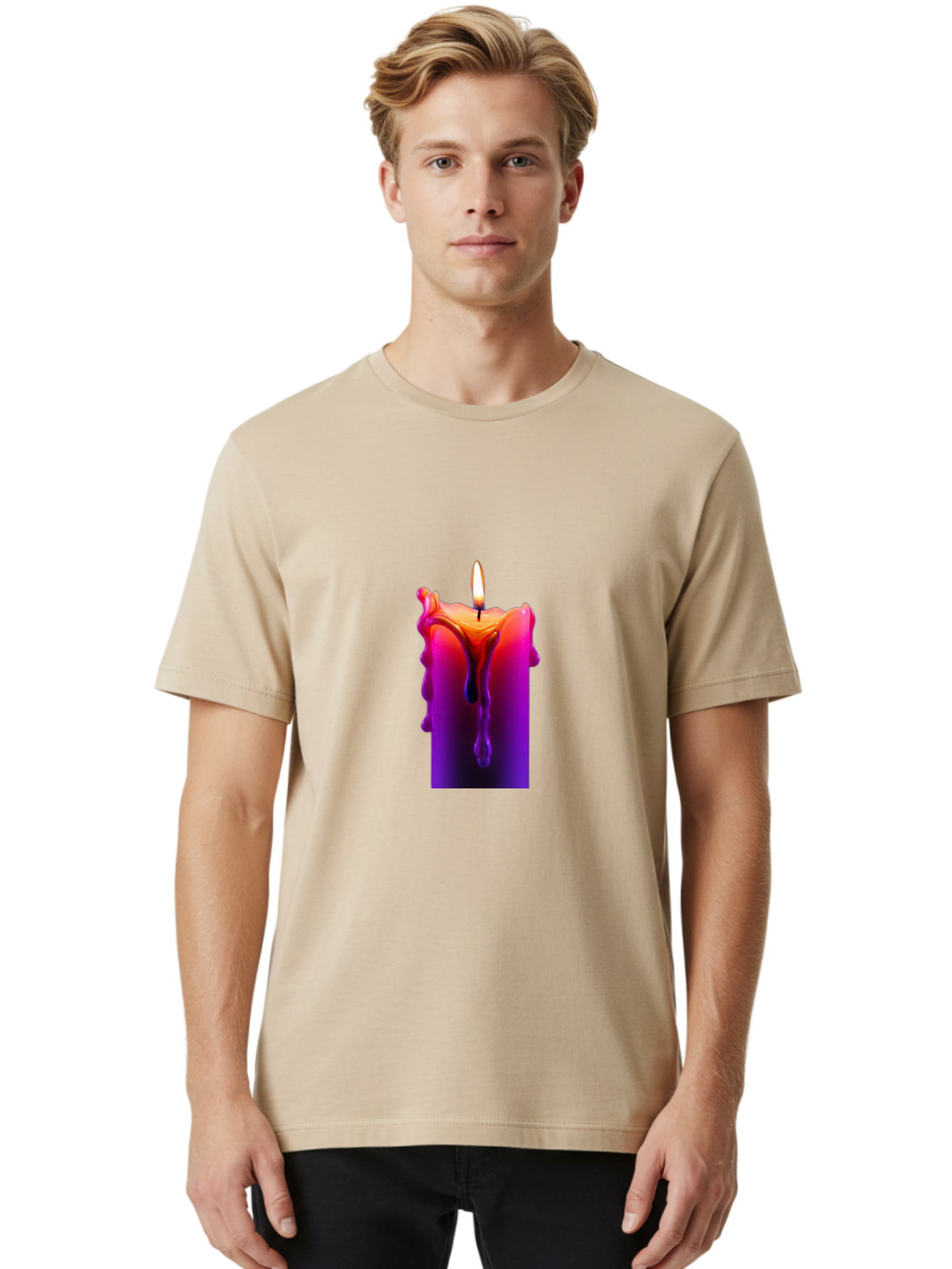 Candle-Melting Men'S Graphic Tee, 100% Cotton, Comfortable Casual Summer Wear, Machine Washable, Vintage Camera, Old Camera, Antique Camera, Black Camera, Classic Photography, Photography Equipment, Nostalgic Device, Film Camera, Camera Art Bah691