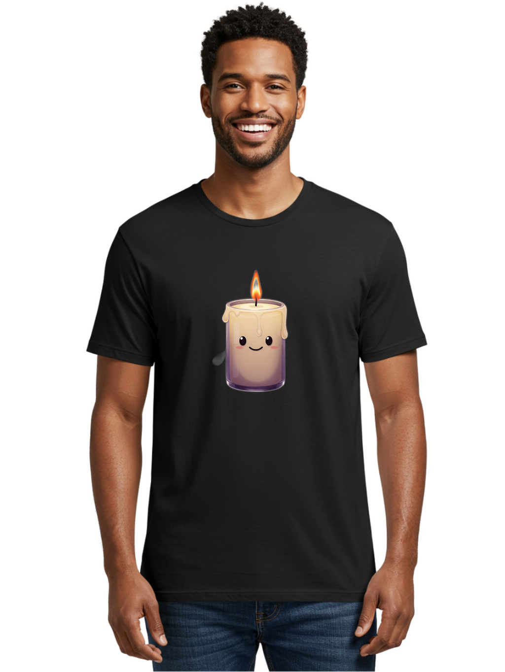 Candle-With-Smiling-Face Men'S Graphic Tee, 100% Cotton, Comfortable Casual Summer Wear, Machine Washable, Vintage Camera, Old Camera, Antique Camera, Black Camera, Classic Photography, Photography Equipment, Nostalgic Device, Film Camera, Bah696