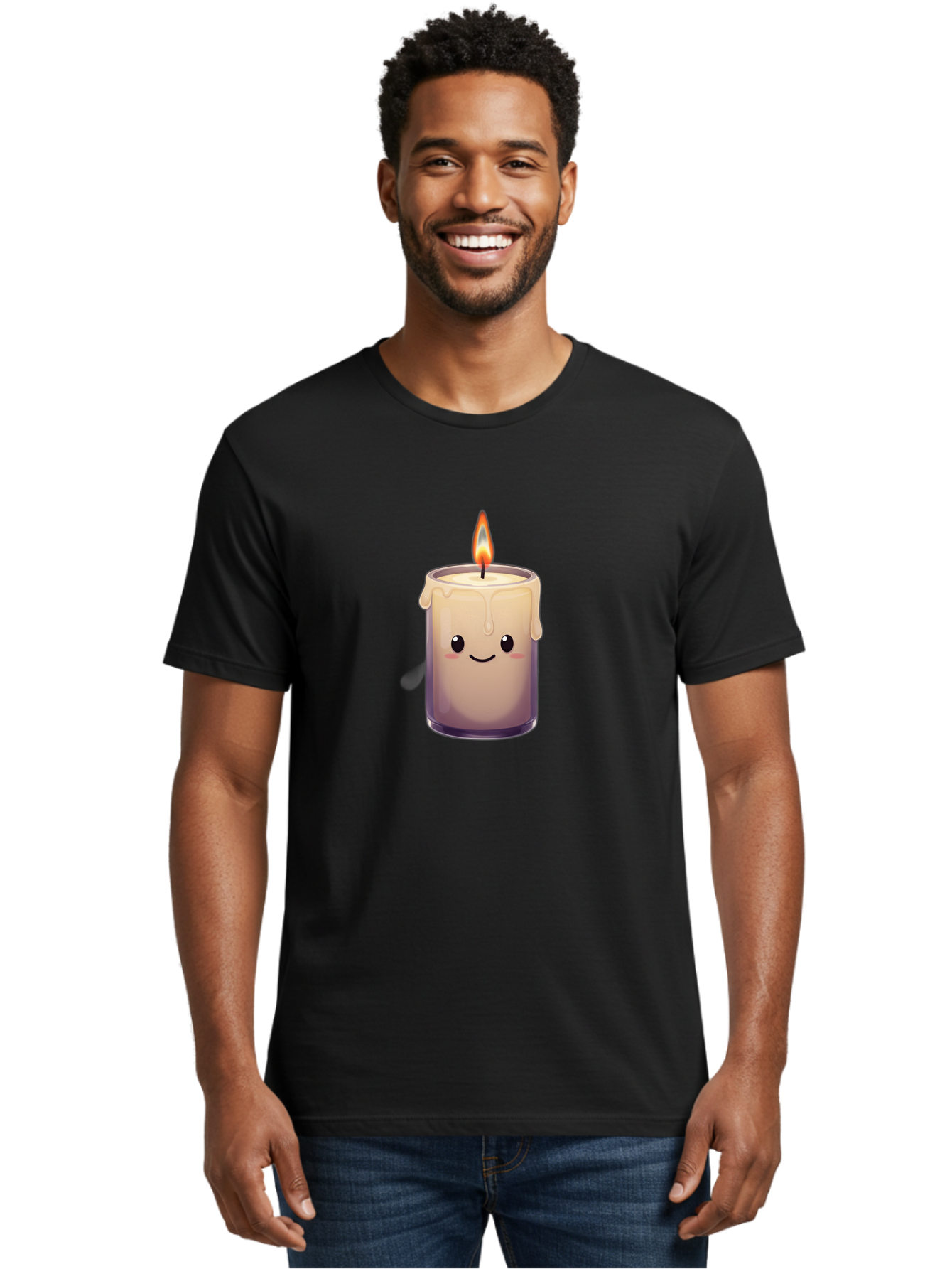 Candle-With-Smiling-Face Men'S Graphic Tee, 100% Cotton, Comfortable Casual Summer Wear, Machine Washable, Vintage Camera, Old Camera, Antique Camera, Black Camera, Classic Photography, Photography Equipment, Nostalgic Device, Film Camera, Bah696