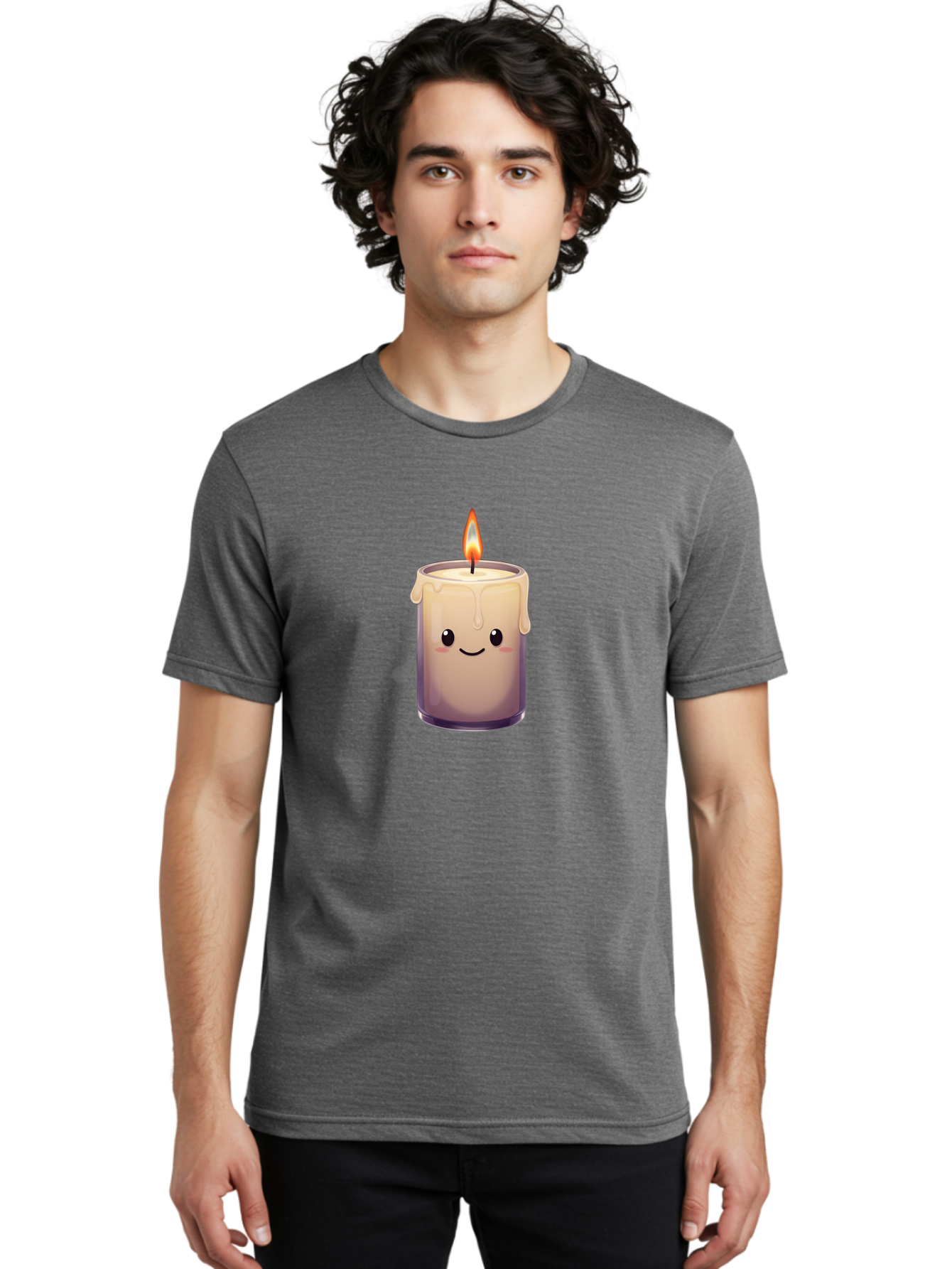 Candle-With-Smiling-Face Men'S Graphic Tee, 100% Cotton, Comfortable Casual Summer Wear, Machine Washable, Vintage Camera, Old Camera, Antique Camera, Black Camera, Classic Photography, Photography Equipment, Nostalgic Device, Film Camera, Bah696