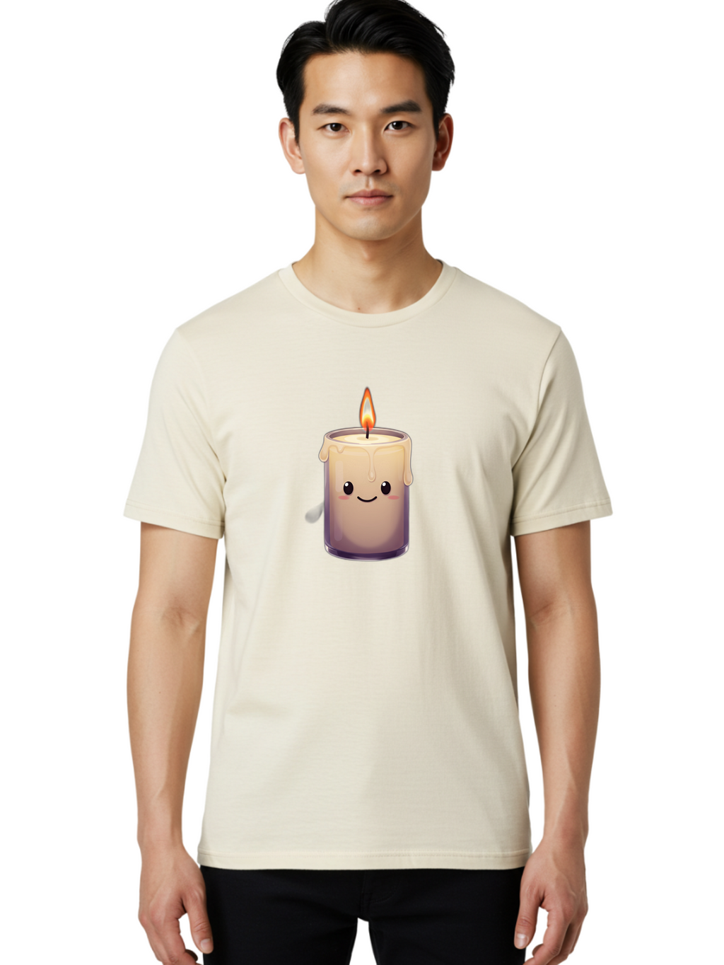 Candle-With-Smiling-Face Men'S Graphic Tee, 100% Cotton, Comfortable Casual Summer Wear, Machine Washable, Vintage Camera, Old Camera, Antique Camera, Black Camera, Classic Photography, Photography Equipment, Nostalgic Device, Film Camera, Bah696
